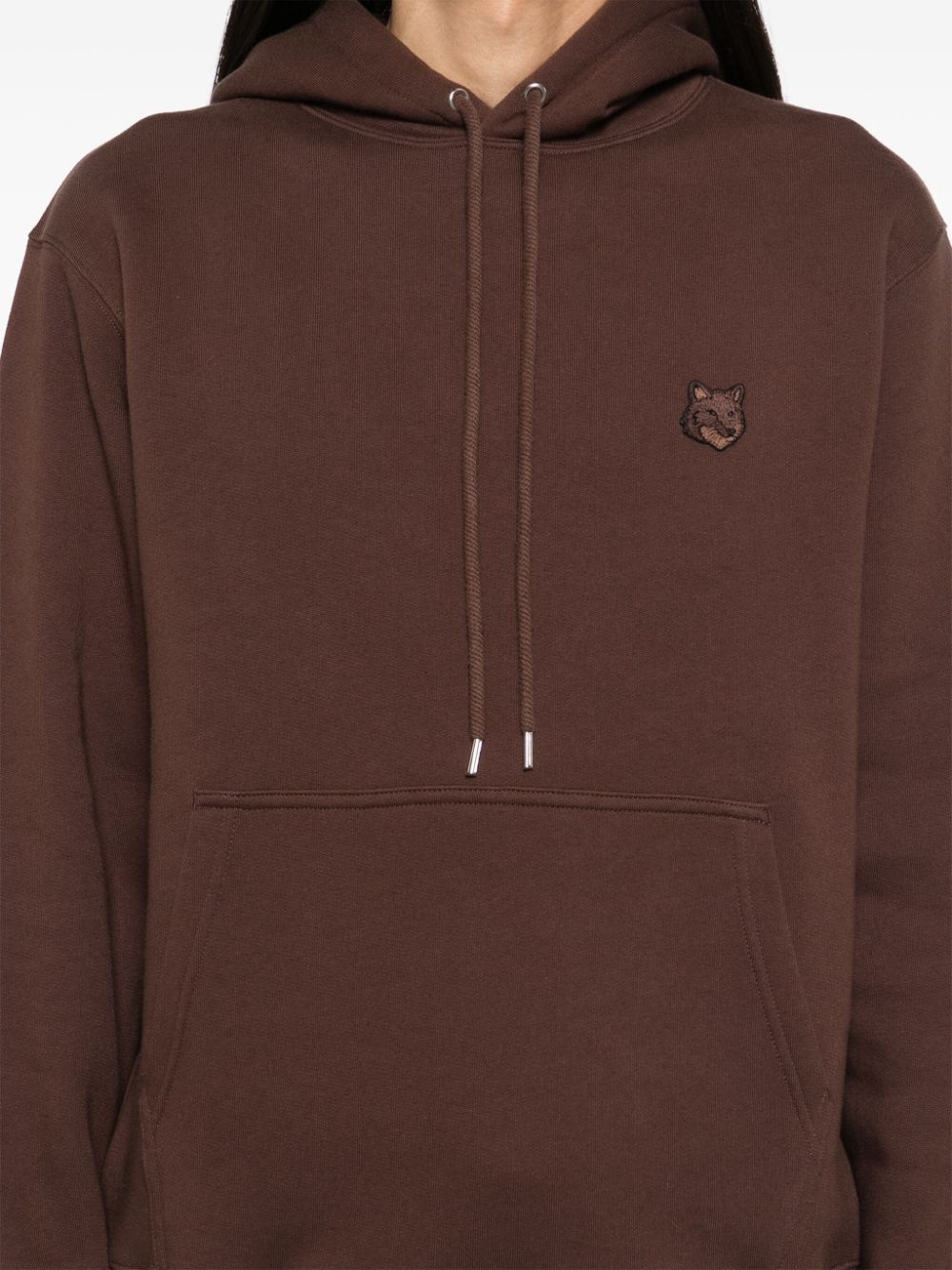 Bold Fox head patch comfort hoodie - 5