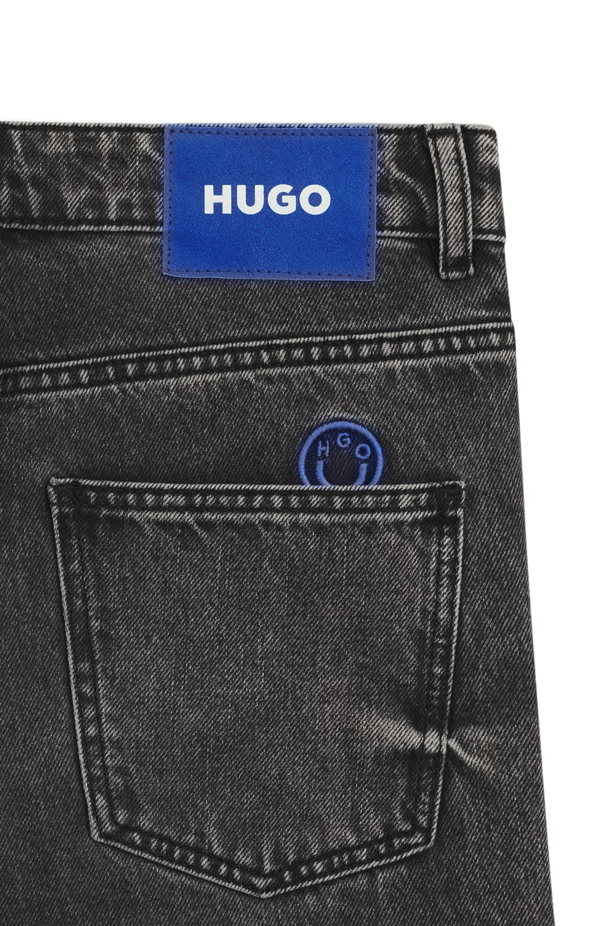 RELAXED-FIT JEANS IN DISTRESSED RIGID DENIM - 6