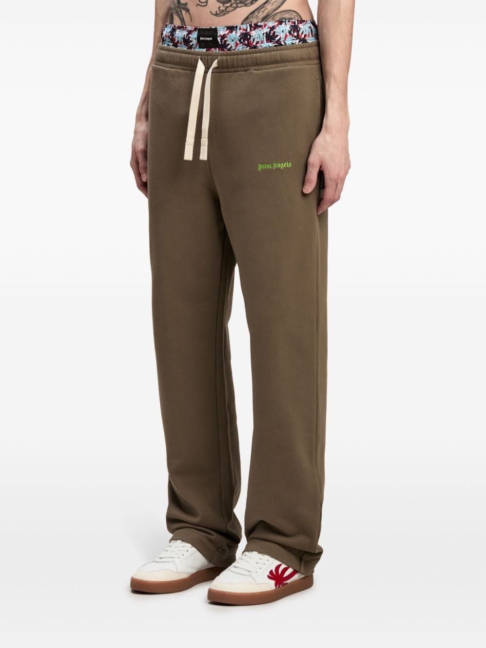 logo-embroidered track pants - 4