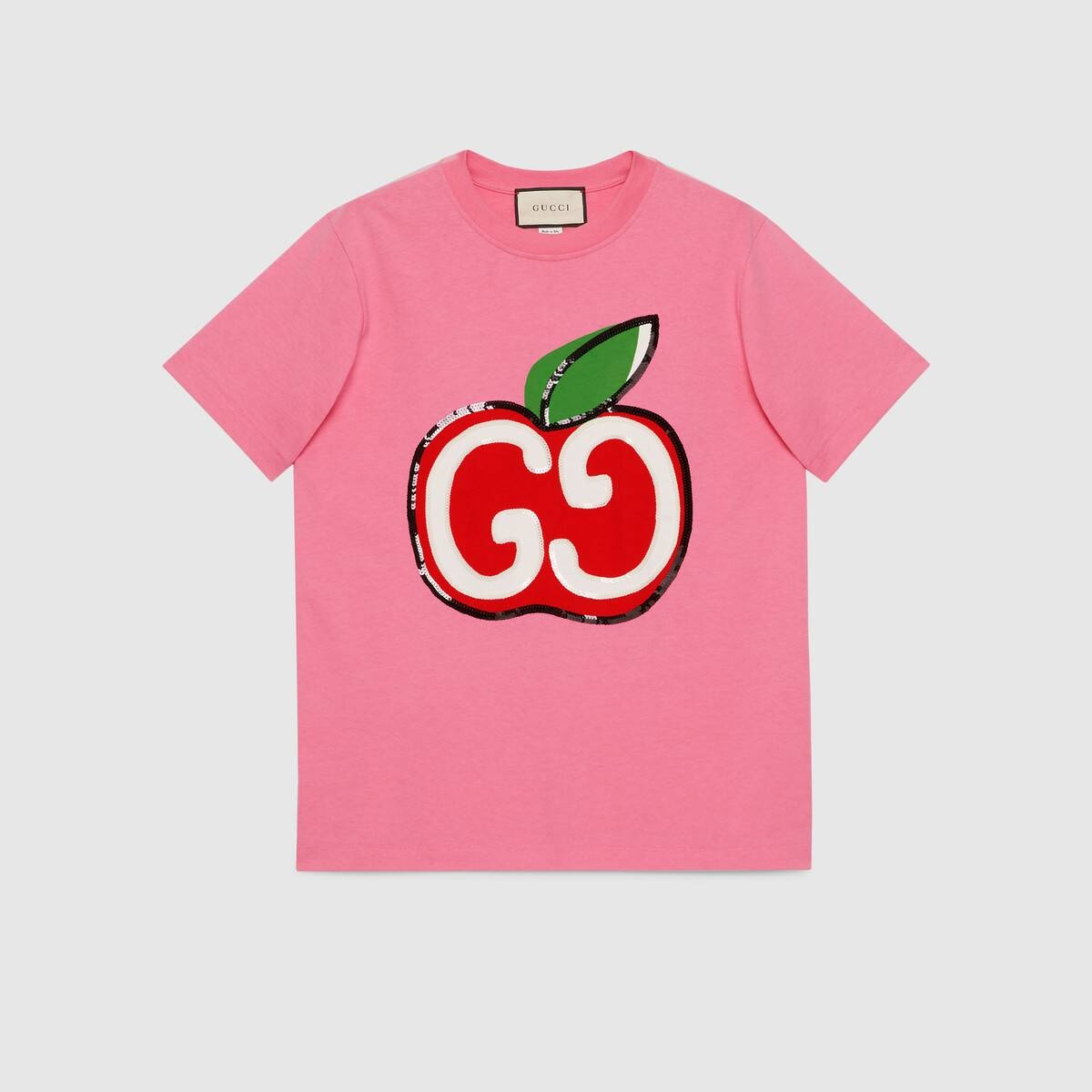 T-shirt with GG apple print - 1