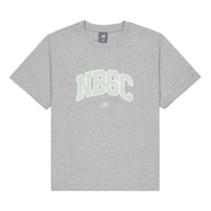 (WMNS) New Balance NBSC Cotton T-Shirt 'Grey' AWT42313-GHM - 1
