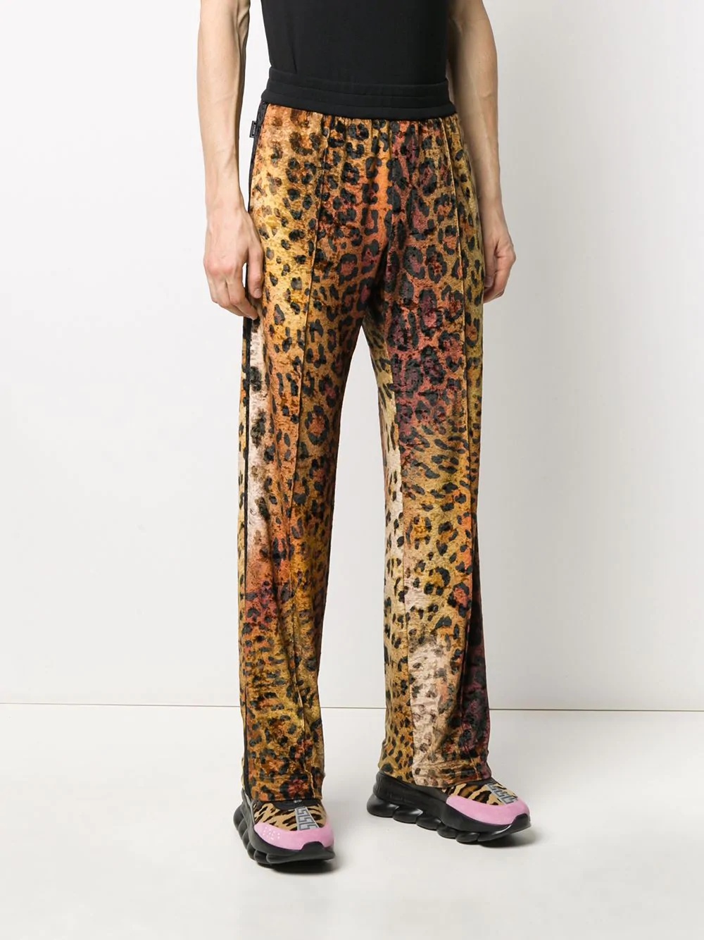 pop animalier print track pants - 3