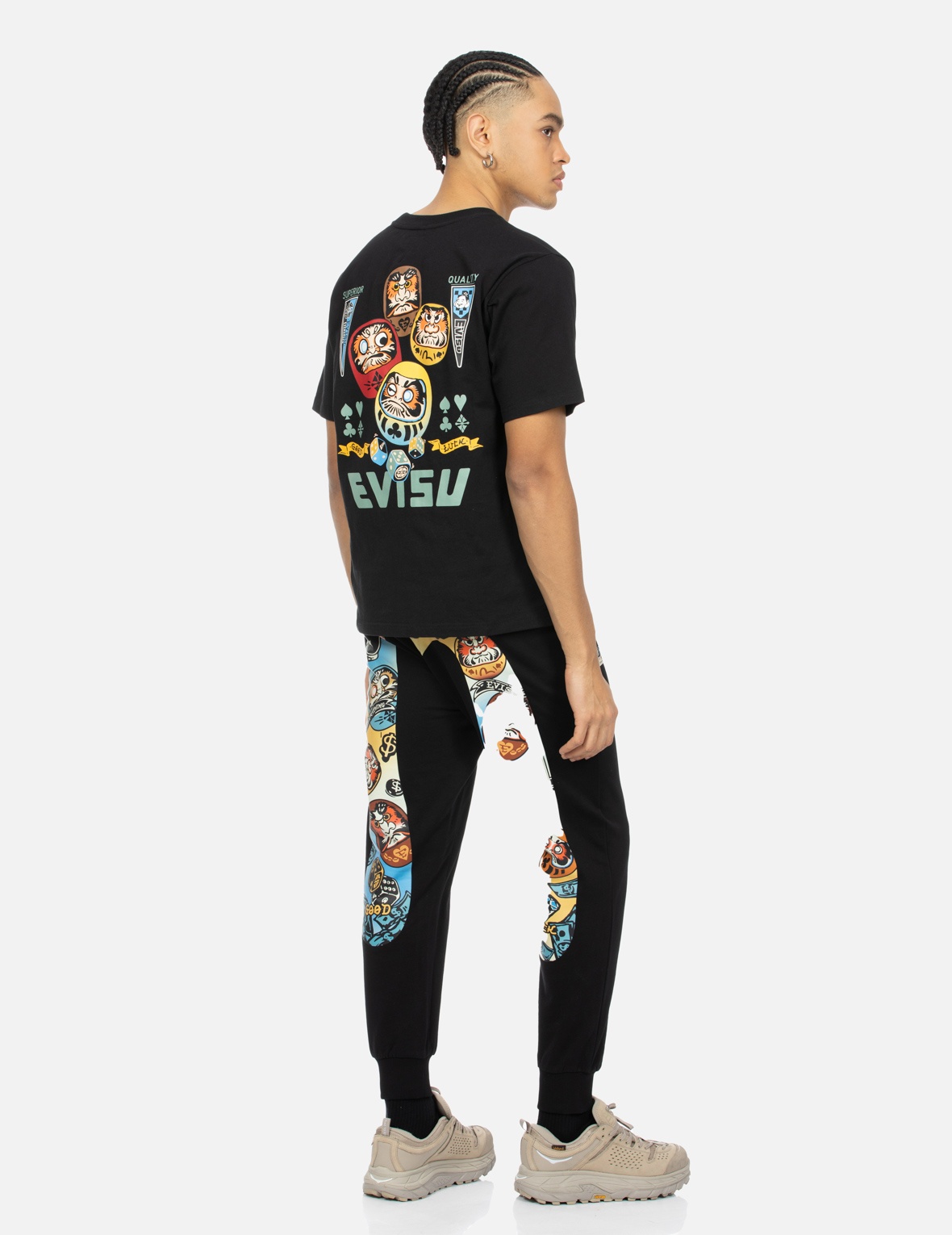 DARUMA DAICOCK PRINT REGULAR FIT SWEATPANTS - 3