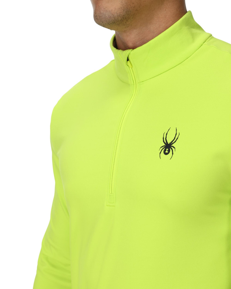 SPYDER Mens Prospect Half Zip T-Neck - Lime outlook