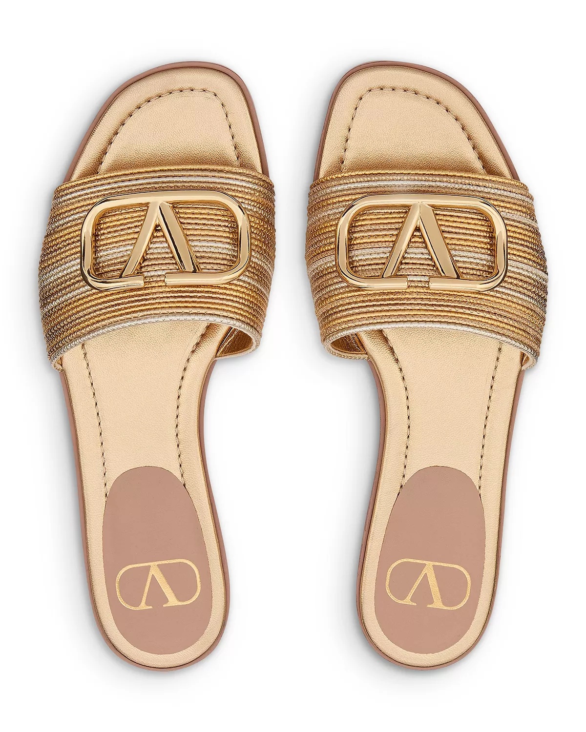 Women's V Logo Signature Slide Sandals - 3