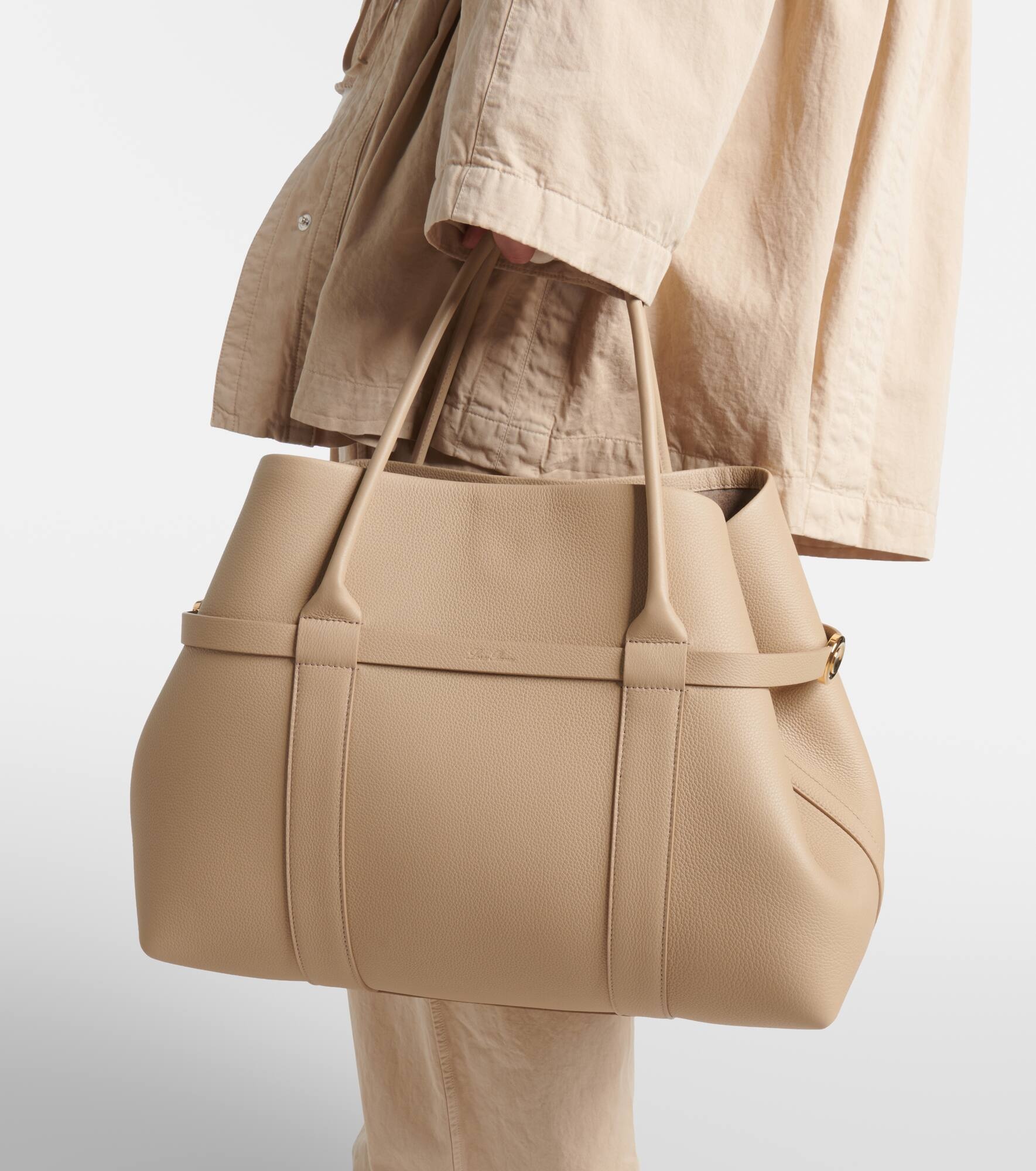 Ghiera Large leather tote bag - 7