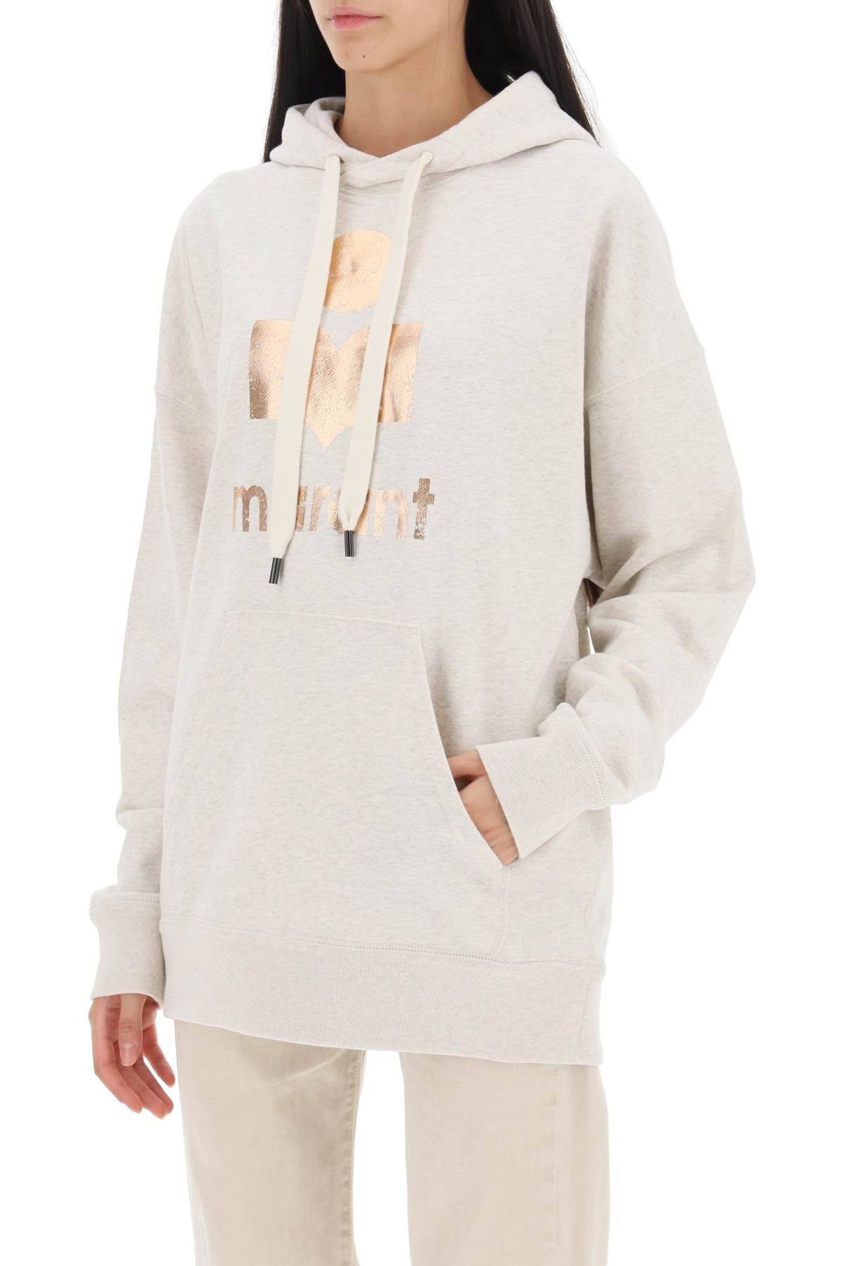 MANSEL SWEATSHIRT WITH METALLIC LOGO - 5