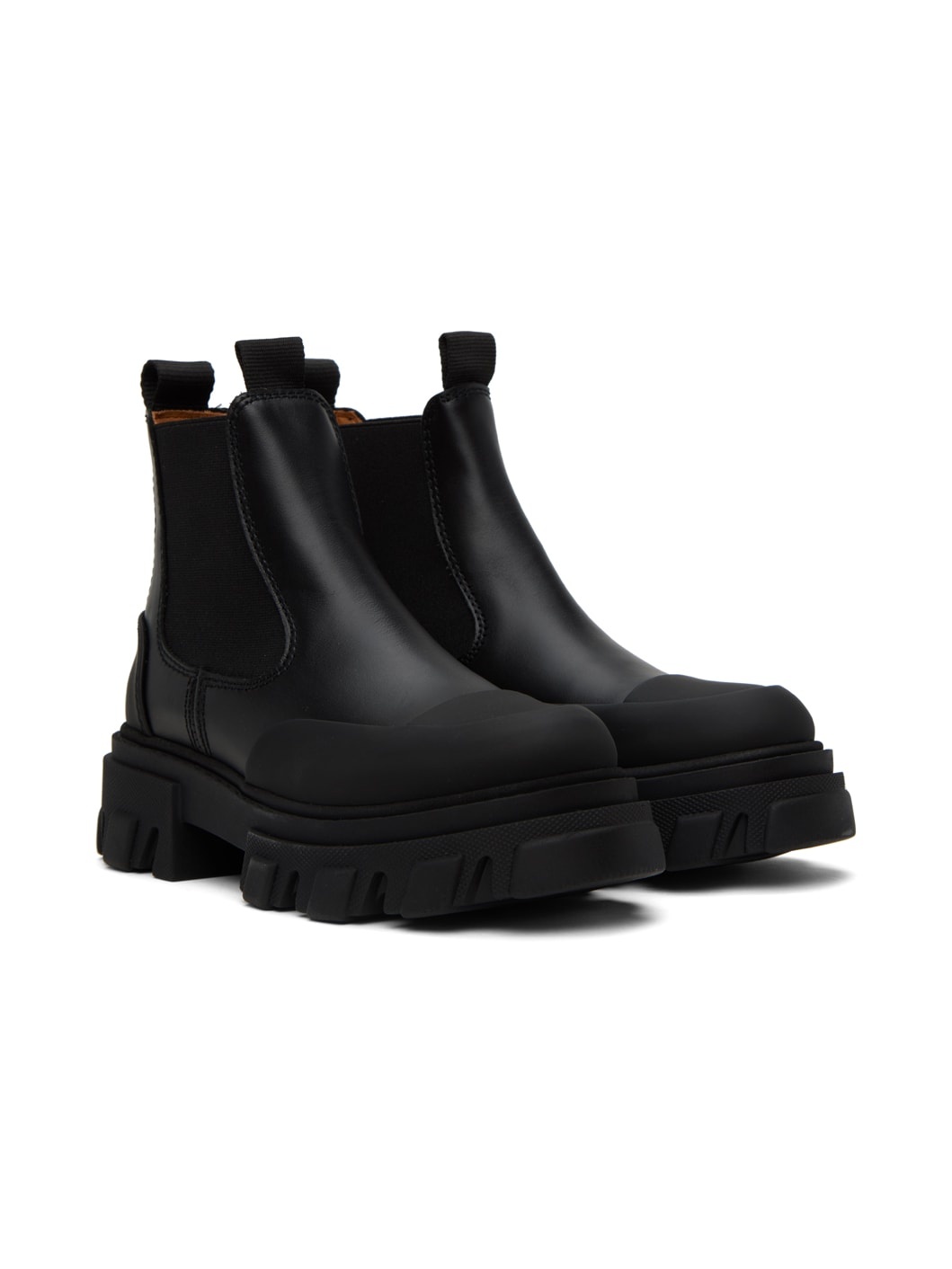 Black Low Chelsea Boots - 4