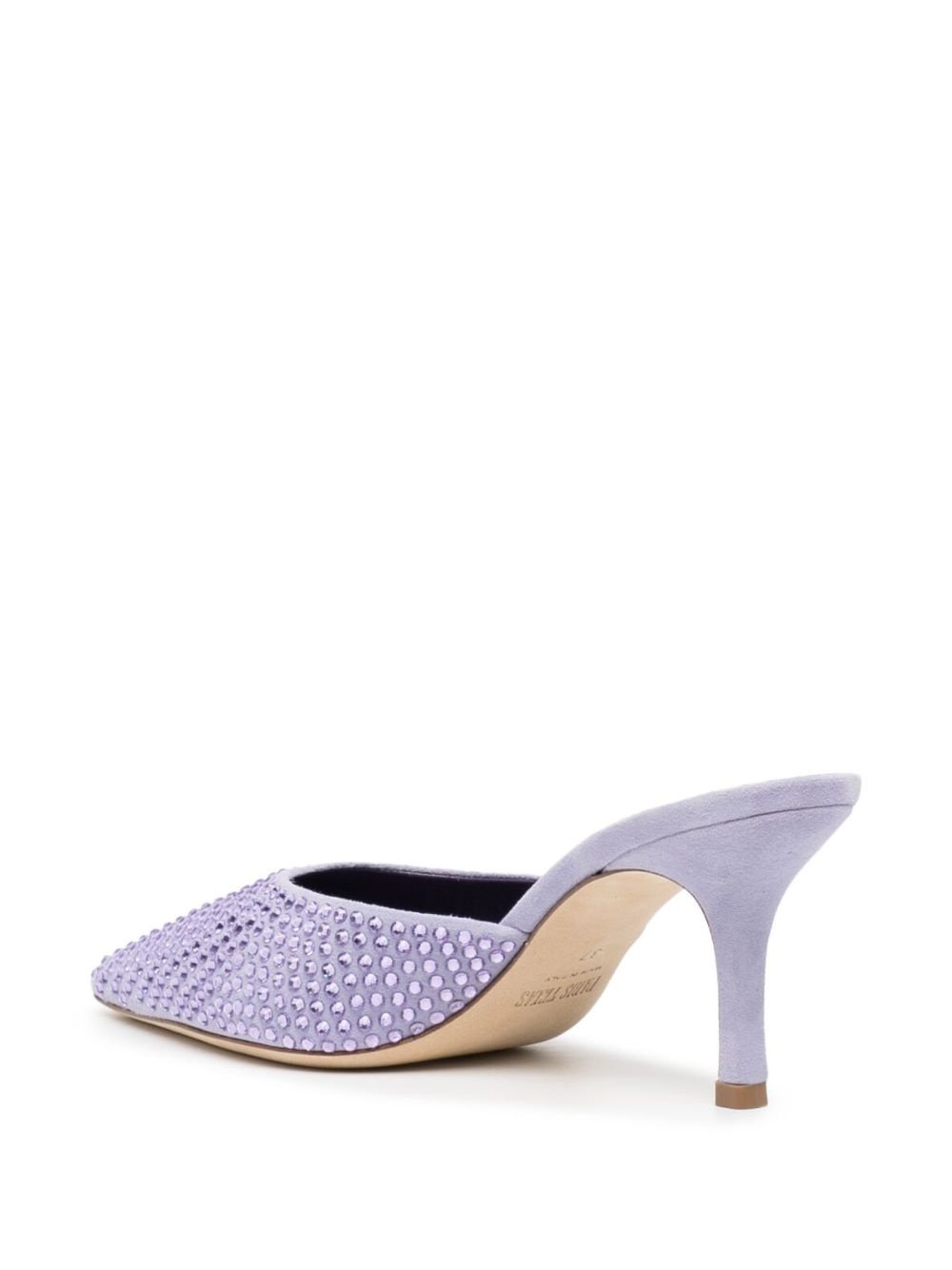 Hollywood 75mm crystal-embellished mules - 3