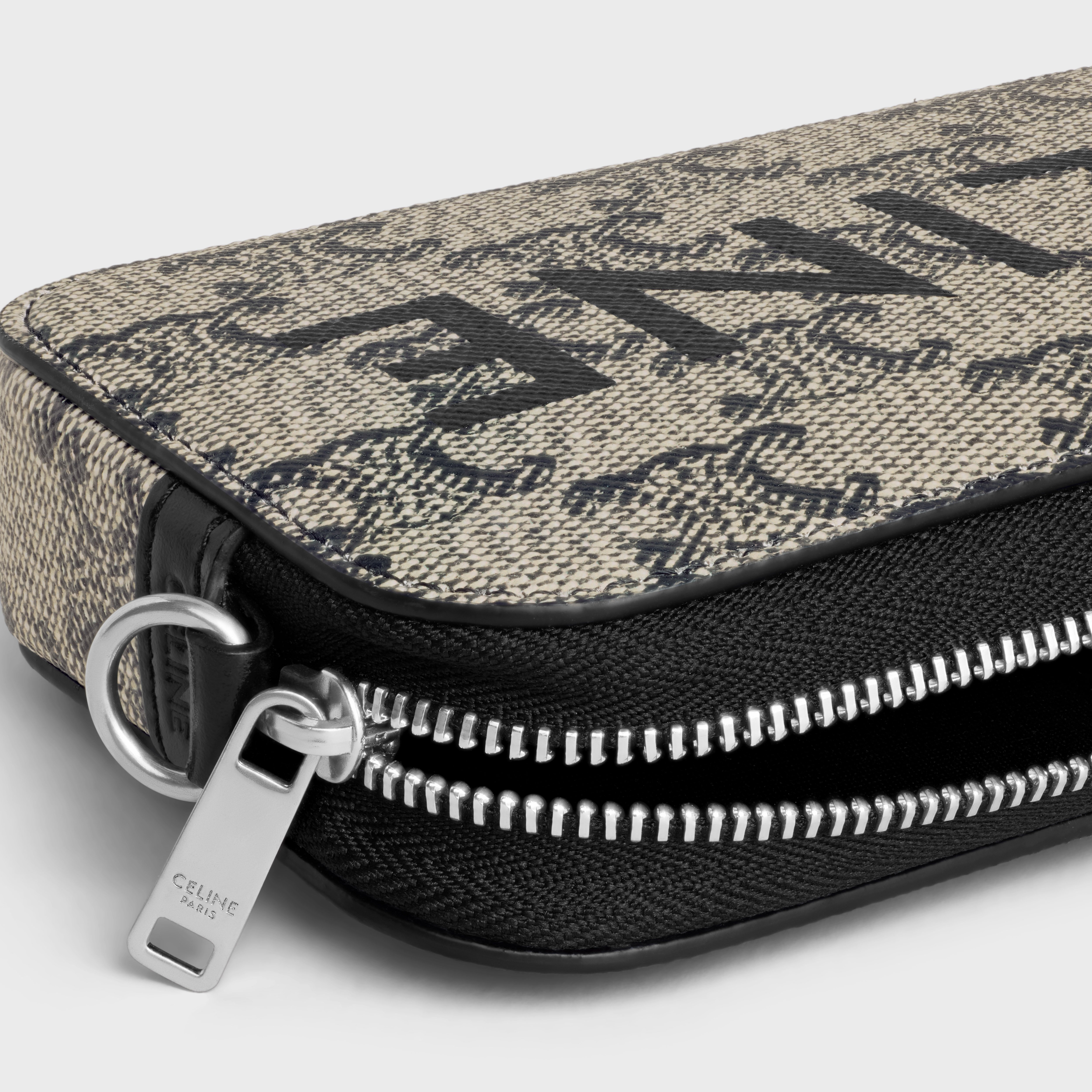 Horizontal pouch in TRIOMPHE CANVAS WITH CELINE PRINT - 4