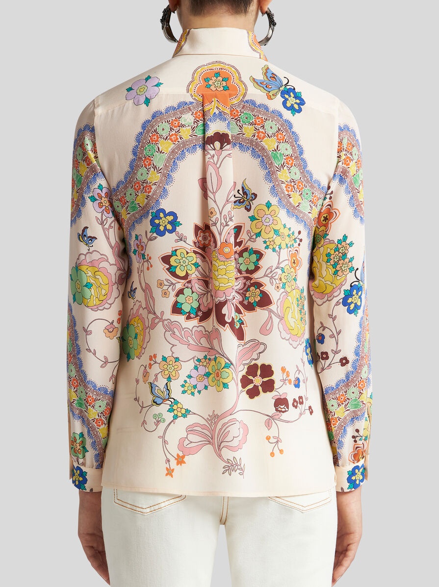 Etro SILK SHIRT WITH FLORAL PRINT | REVERSIBLE