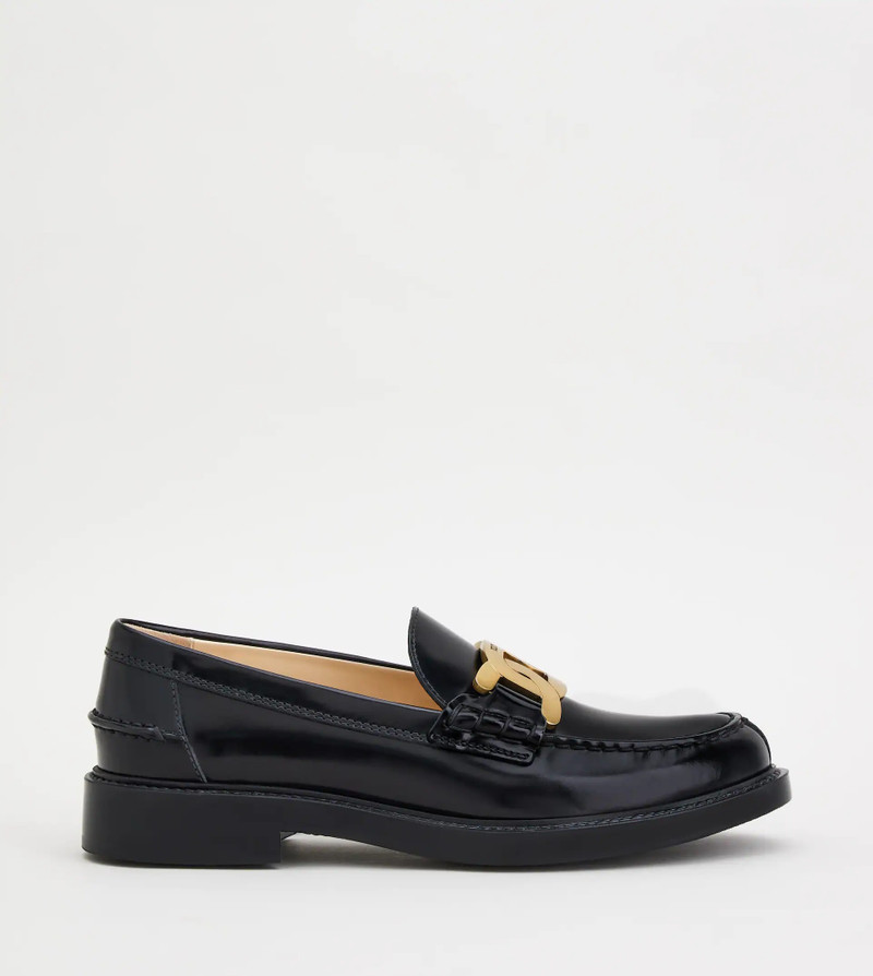 LOAFERS IN LEATHER - BLACK 1
