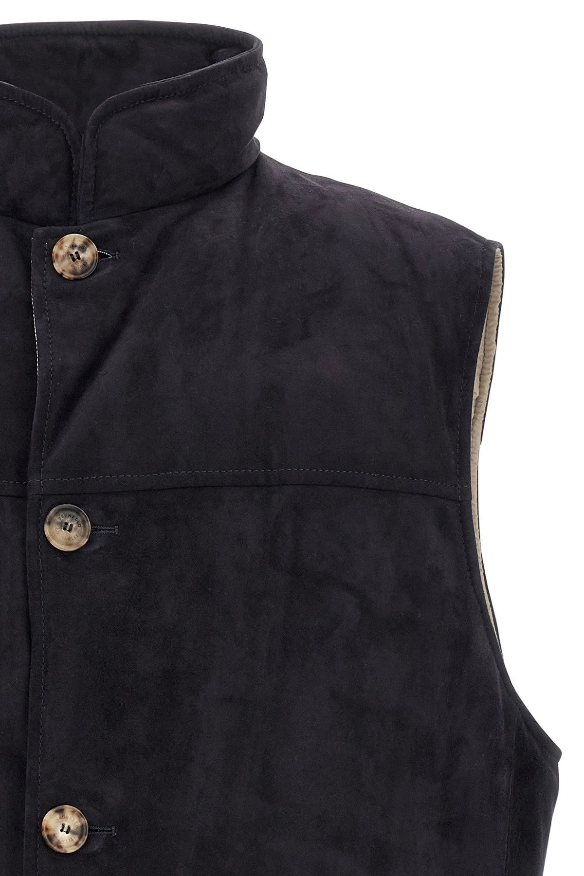 Brunello Cucinelli Men Suede Vest - 3