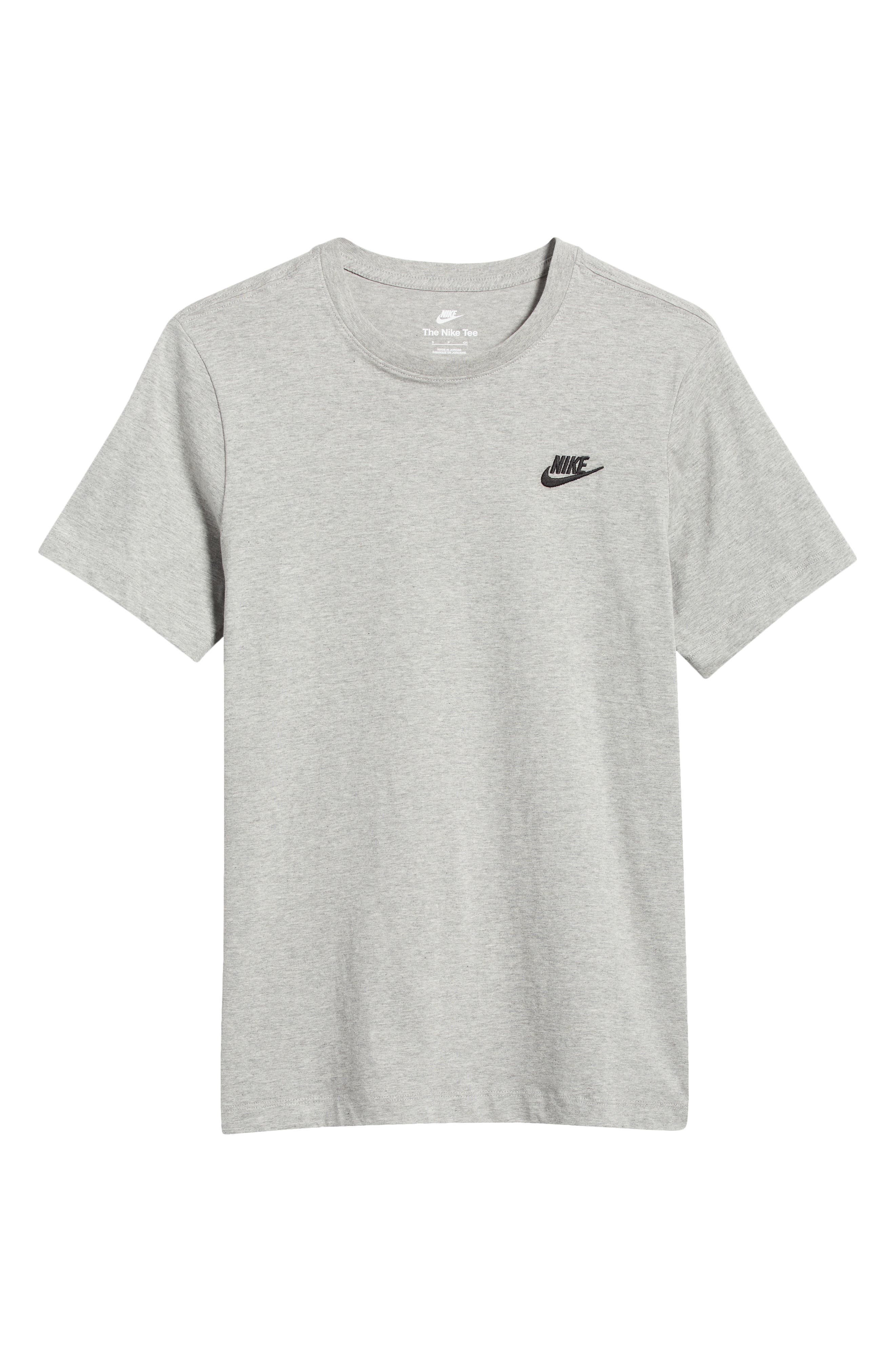 Nike Sportswear Club Crew Neck T-Shirt in 64 D Gr H/black at Nordstrom - 5