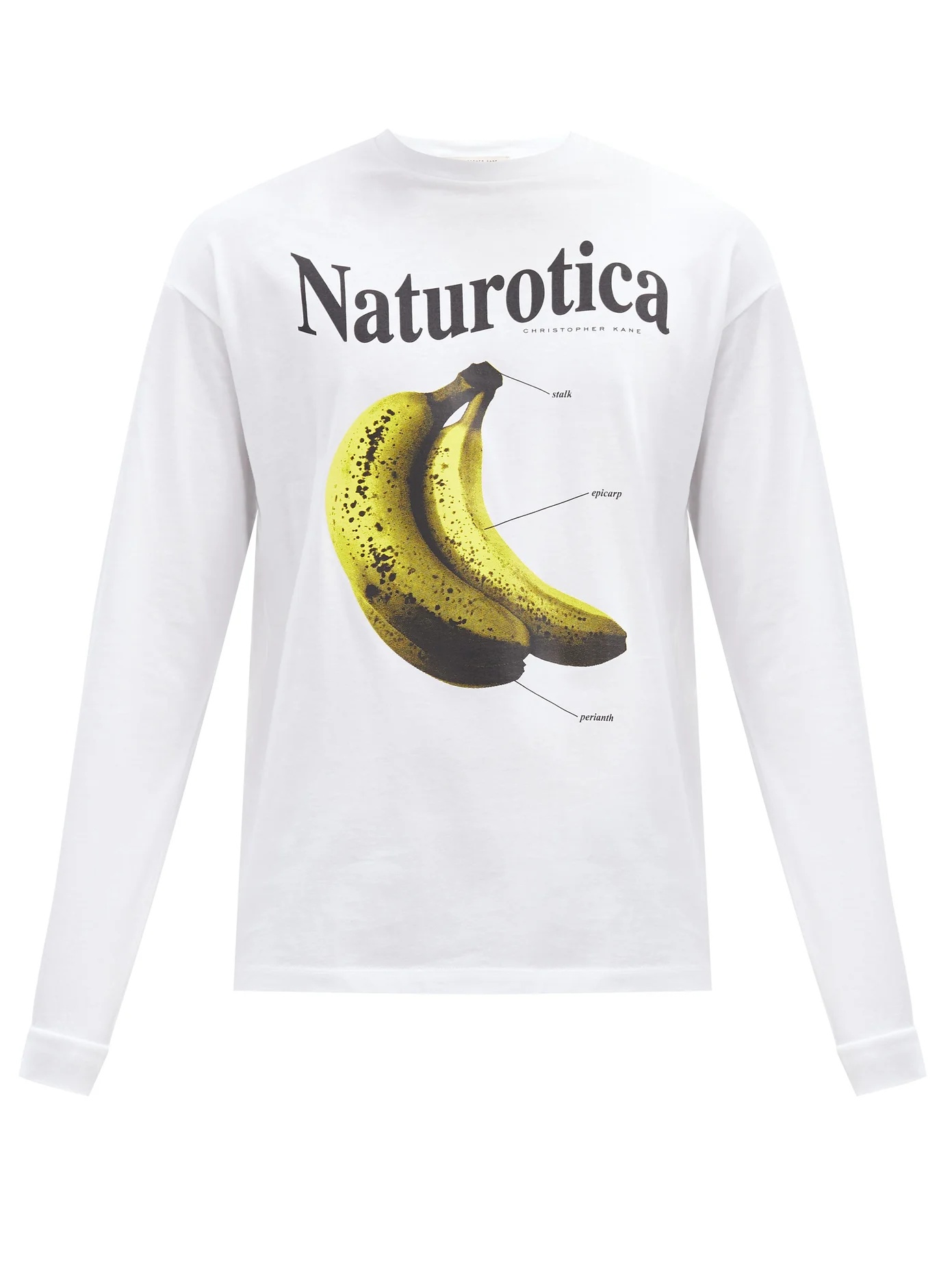 Naturotica banana-print cotton T-shirt - 1