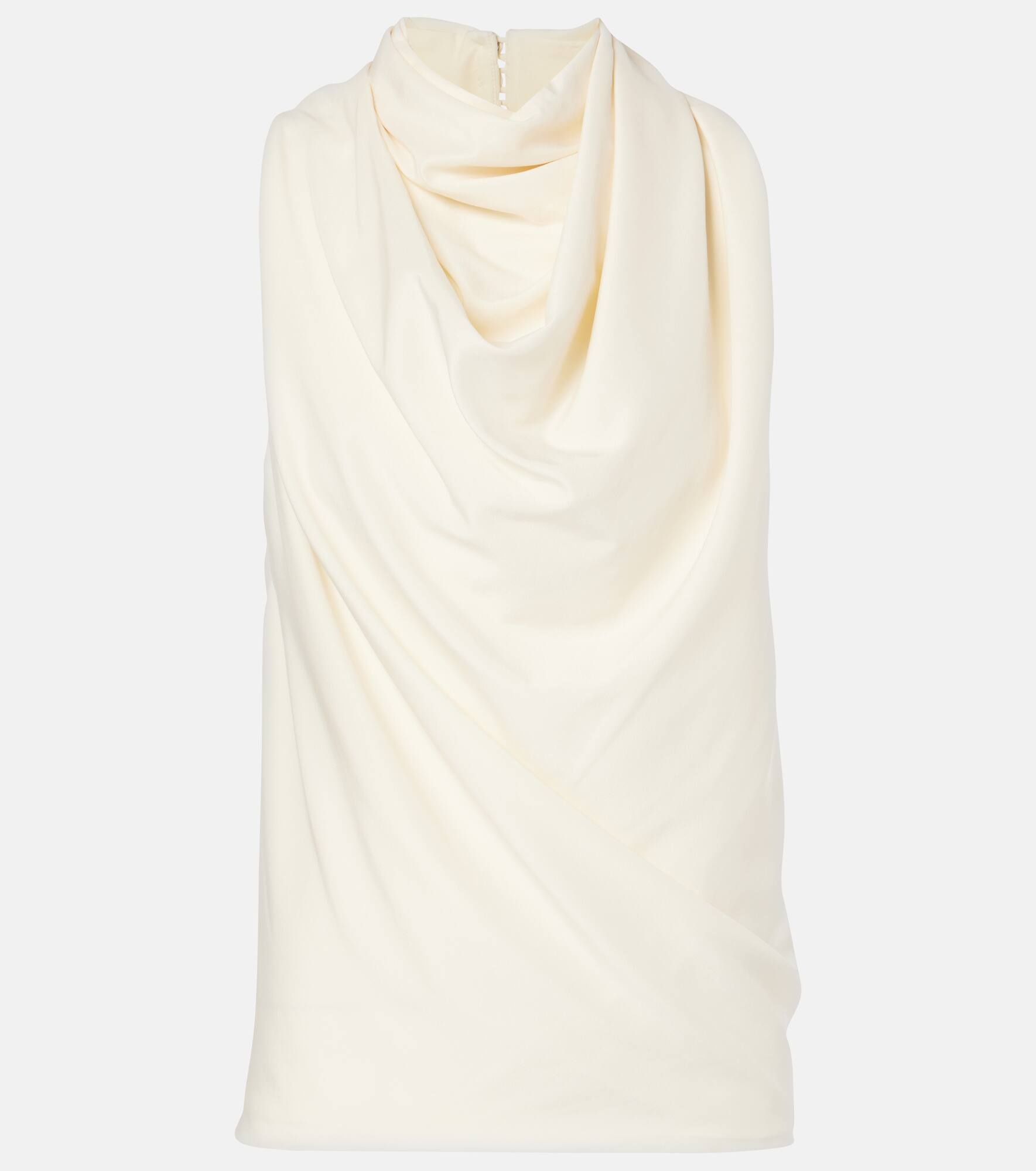 Sleary draped crêpe top - 1