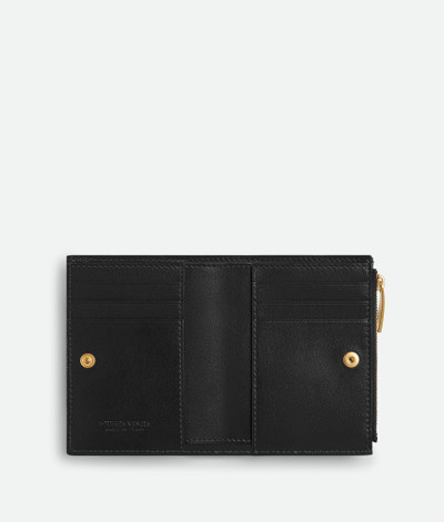 Bottega Veneta Small Intrecciato Bi-Fold Zip Wallet outlook