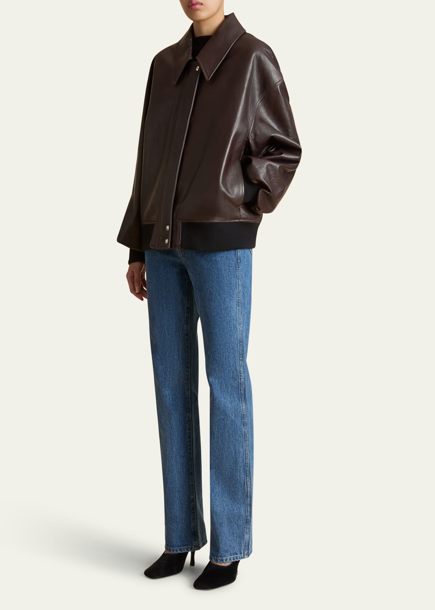 Shelman Leather Bomber Jacket - 2