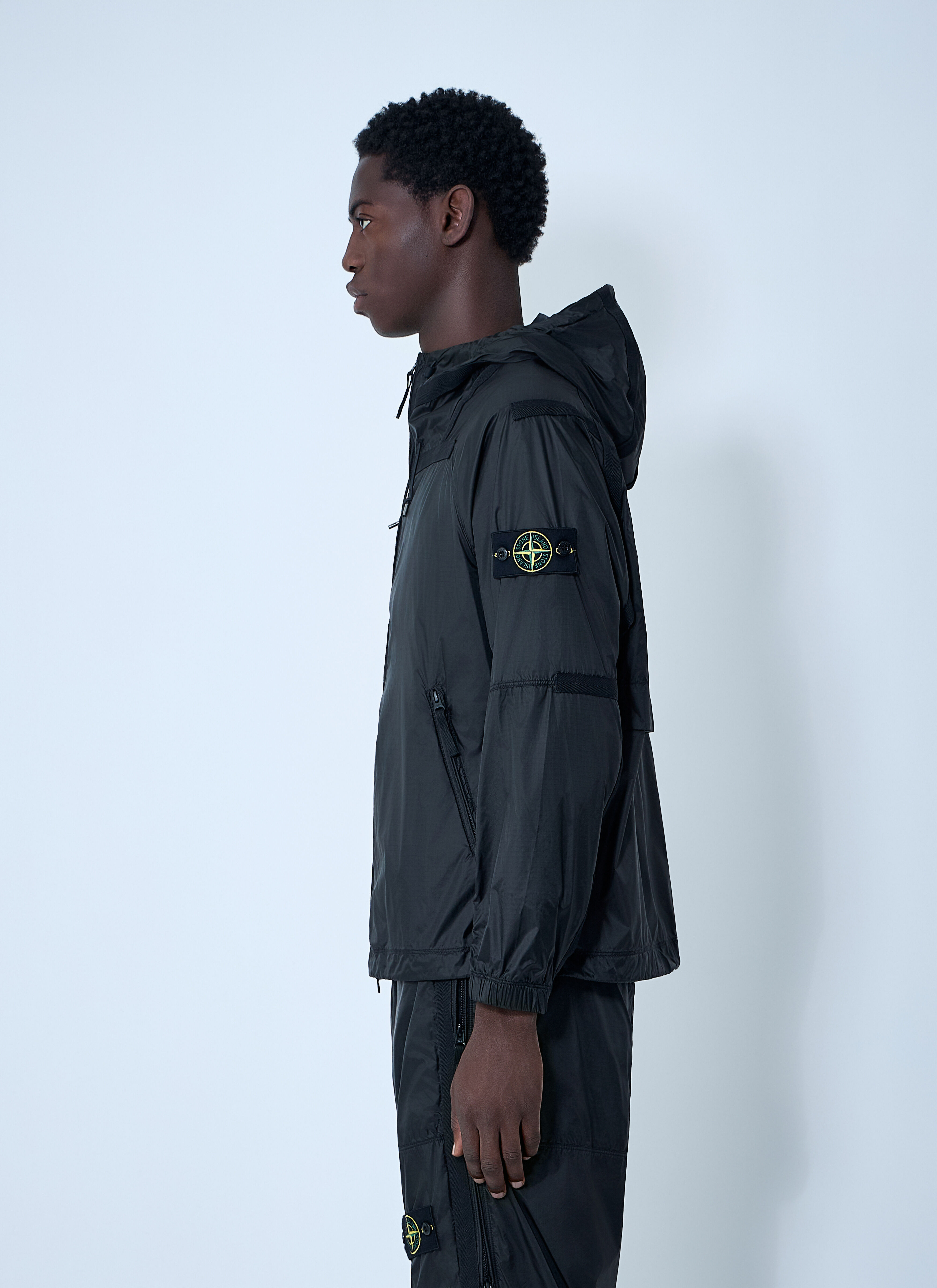 Hooded Logo Patch Jacket - 3