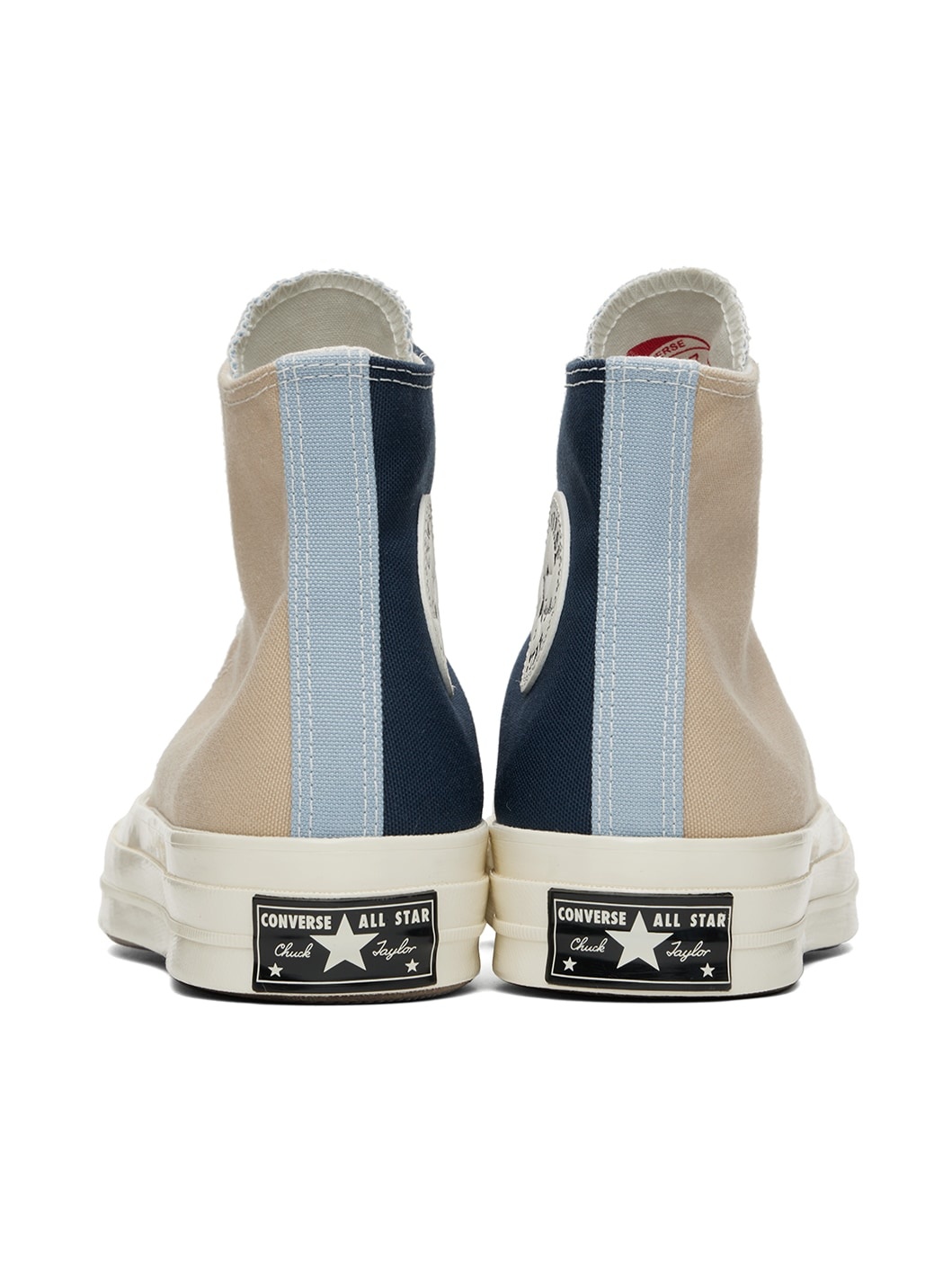 Beige & Navy Chuck 70 Tri-Panel Sneakers - 2