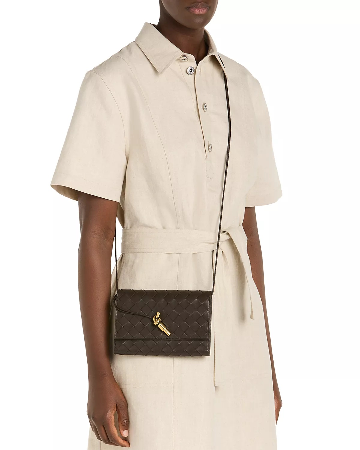 Andiamo Intrecciato Leather Crossbody Bag - 2