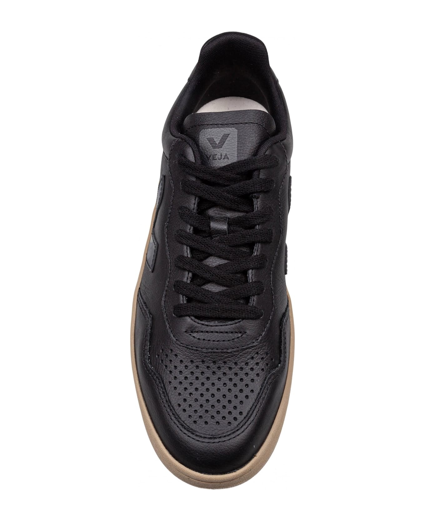 Sneakers V-90 In Leather Color Black - 2