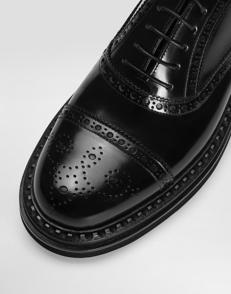 솔질된 calfskin 옥스포드 4