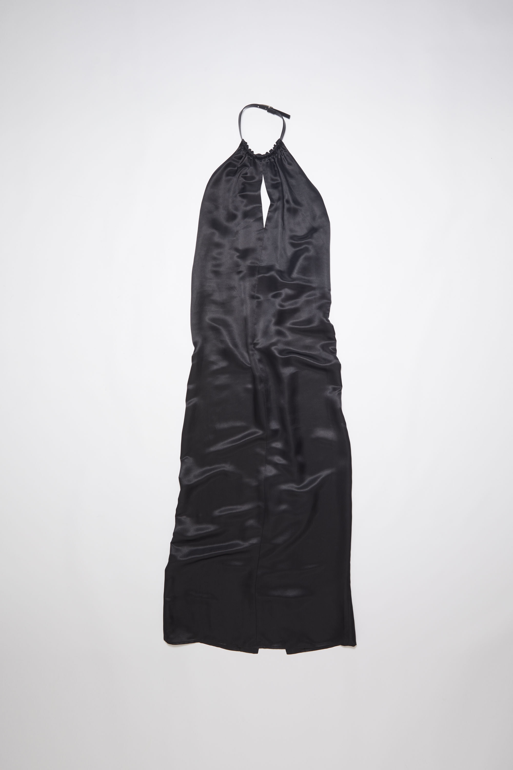 Satin dress - Black - 7