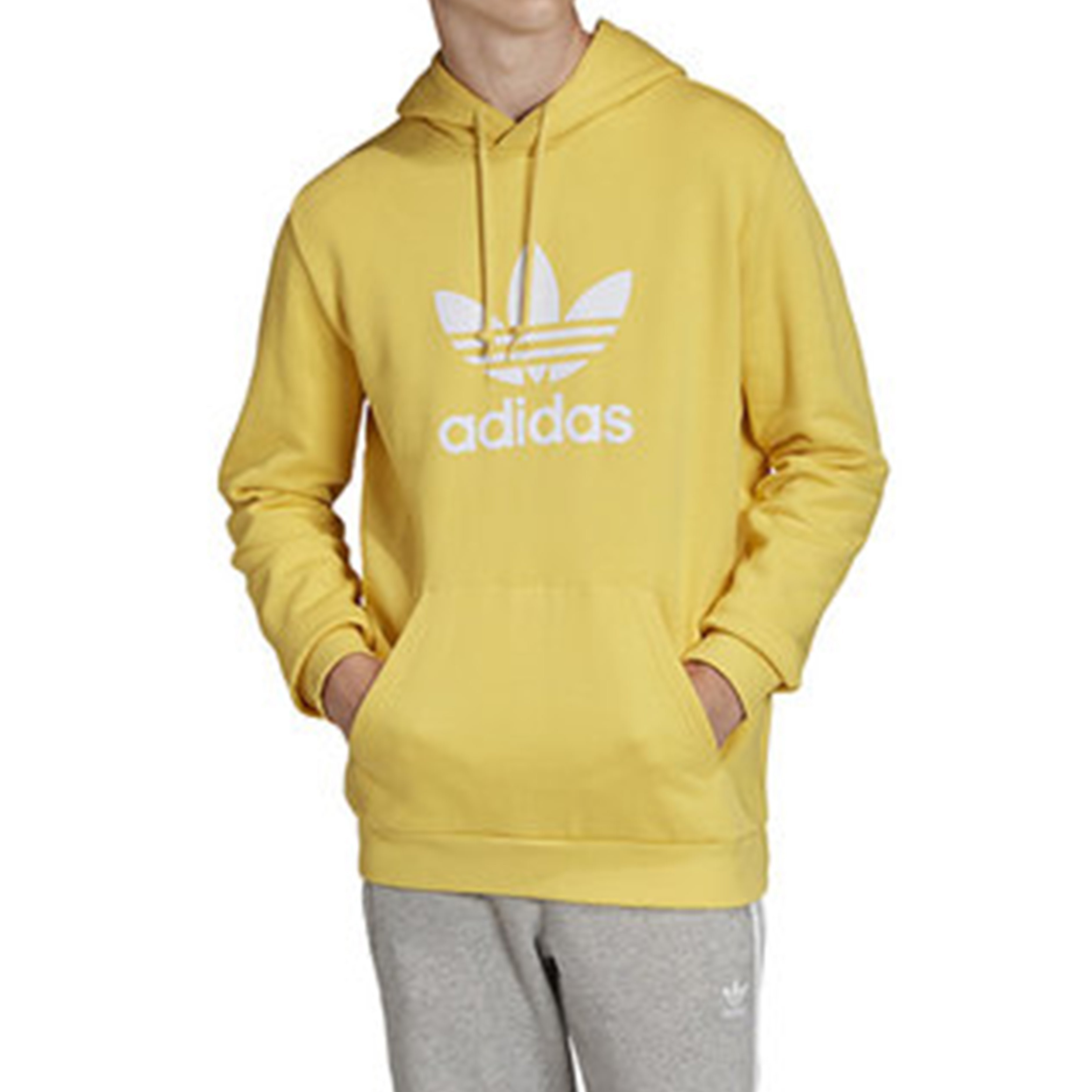 Men's adidas originals logo Printing Yellow FM3785 - 3