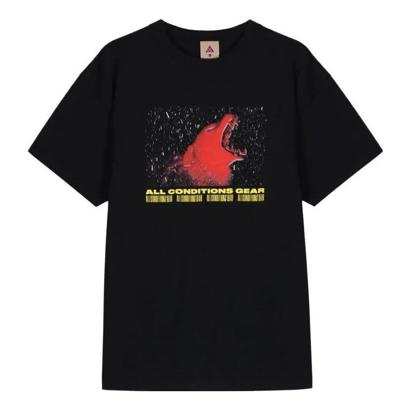 Nike Lab ACG Short-Sleeve Tee 'Black Team Orange' CT4173-010 - 1