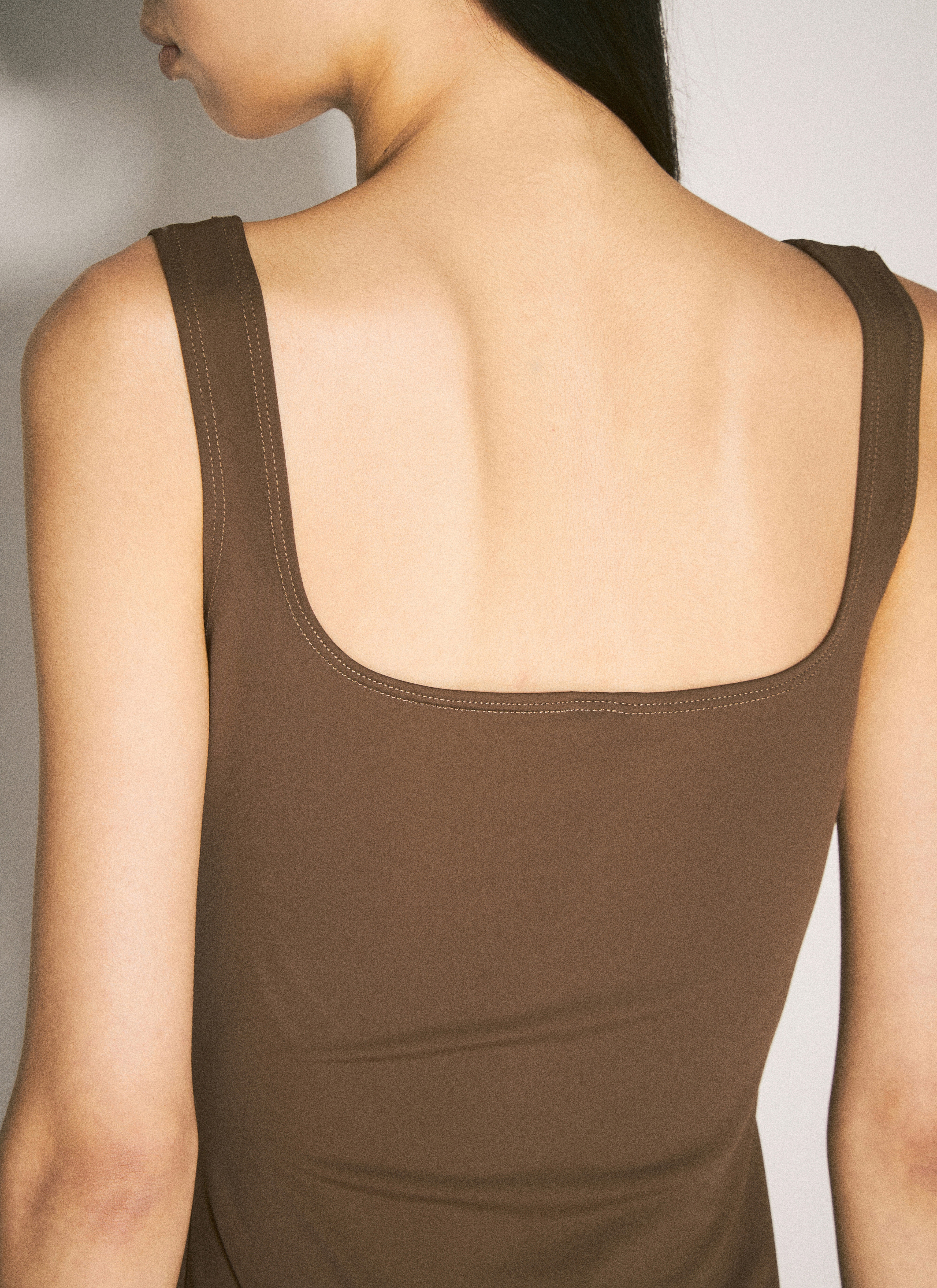 Square Neck Mini Dress - 5