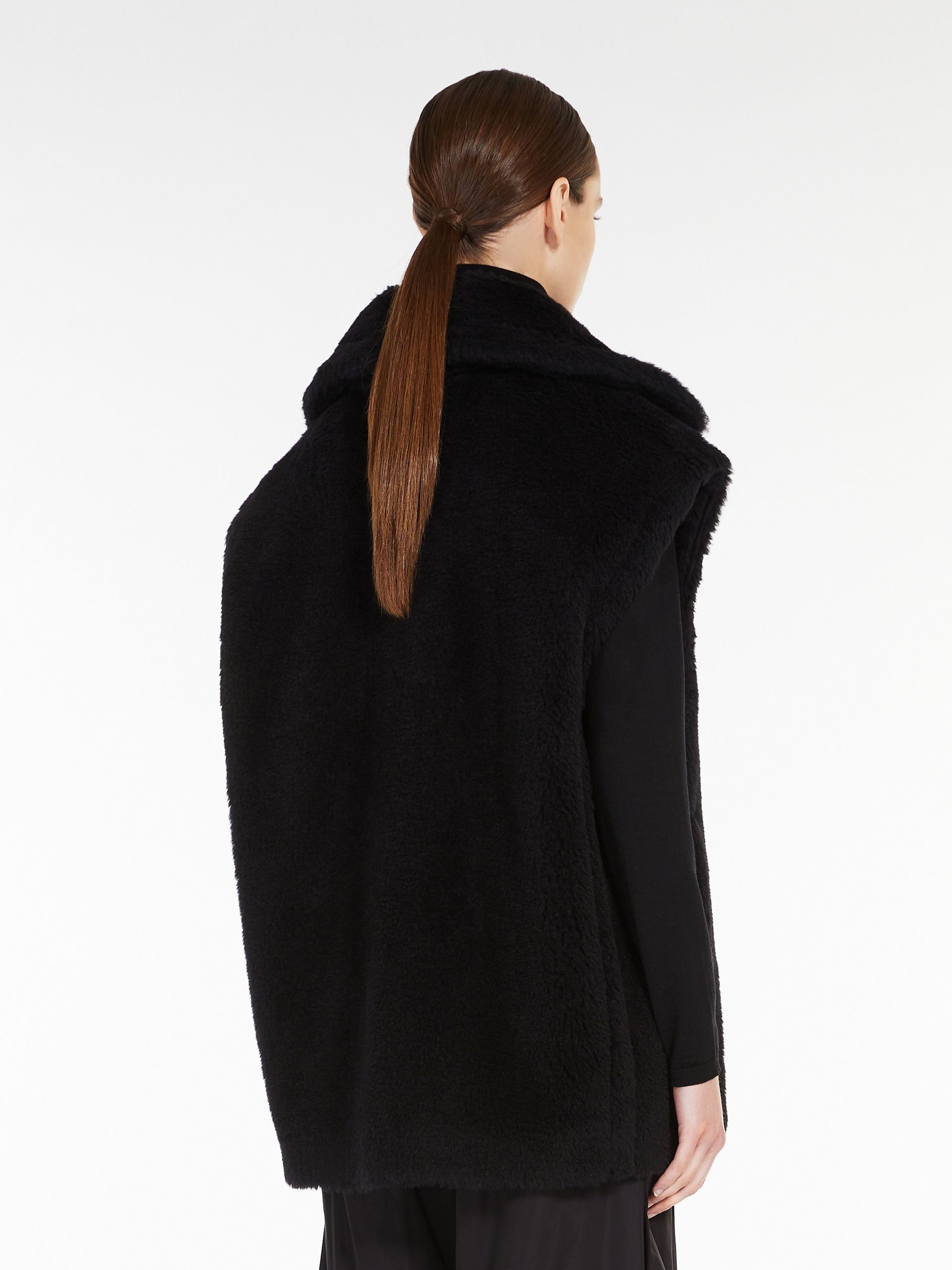 PERLE Wool and alpaca Teddy gilet - 4