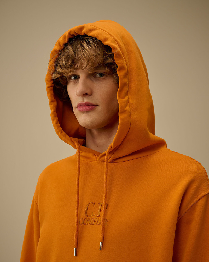 Cotton Diagonal Fleece Hooded Sweatshirt 6