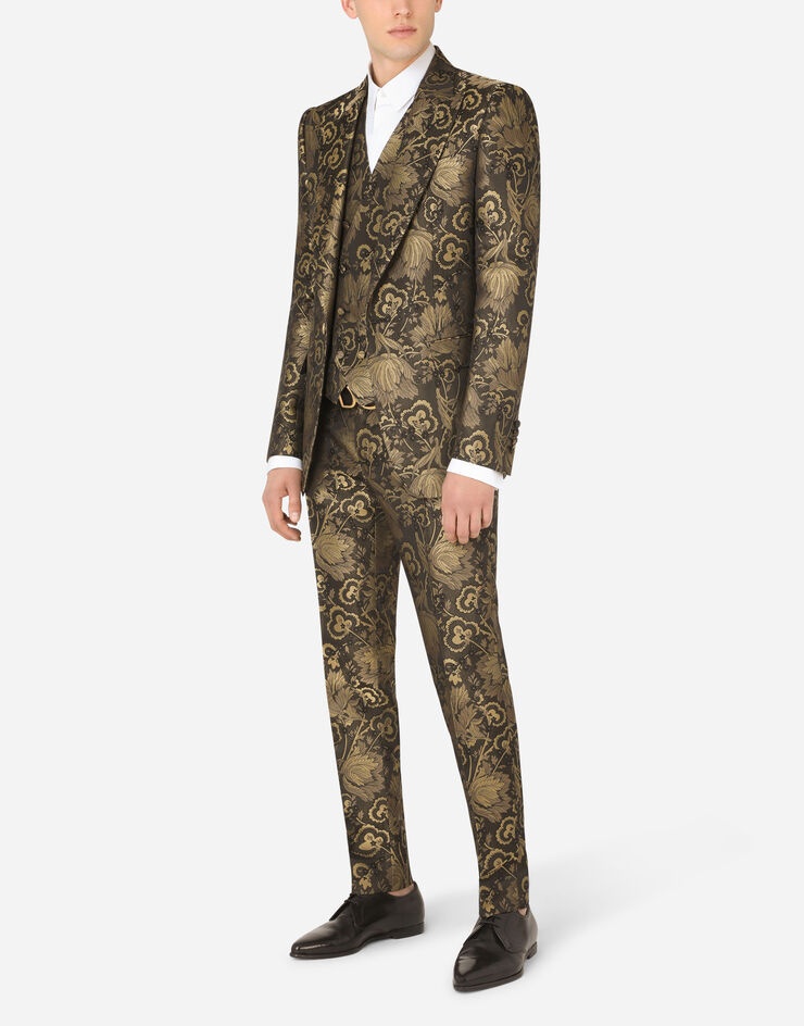 Lamé jacquard Sicilia-fit suit - 9