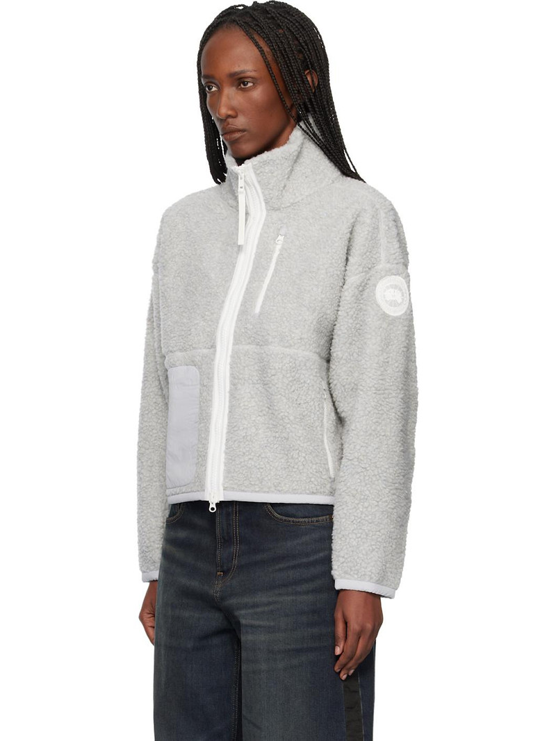 Canada Goose Gray 'White Label' Simcoe Zip Up Fleece Jacket outlook