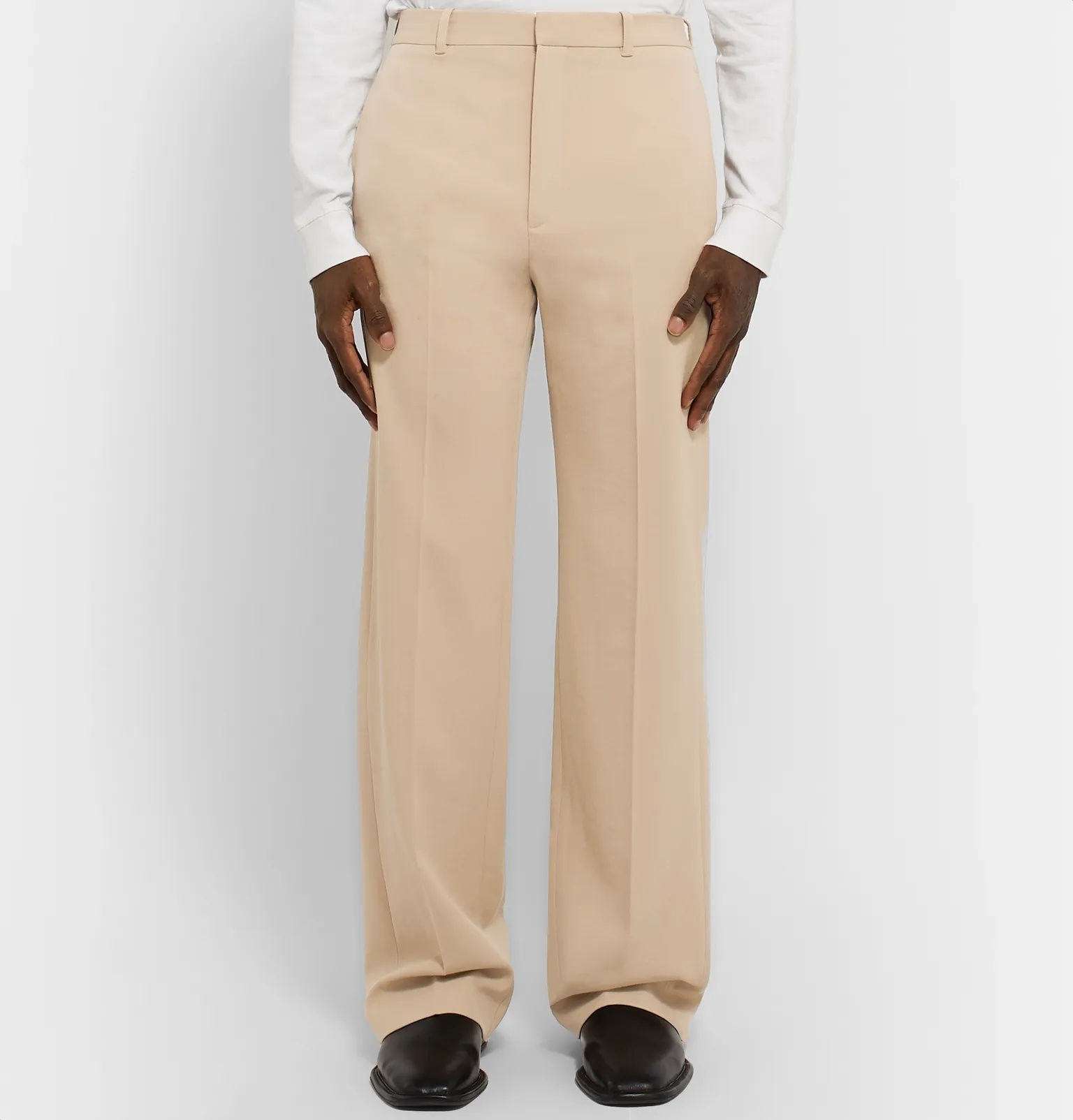 Wide-Leg Virgin Wool-Twill Trousers - 4