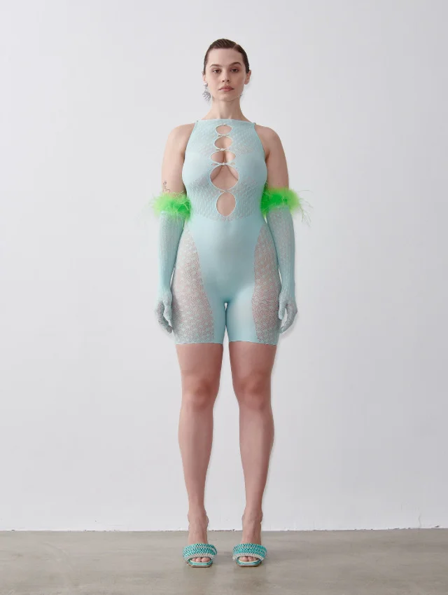 GWENEVERE GLOVES SOFT TURQUOISE - 1