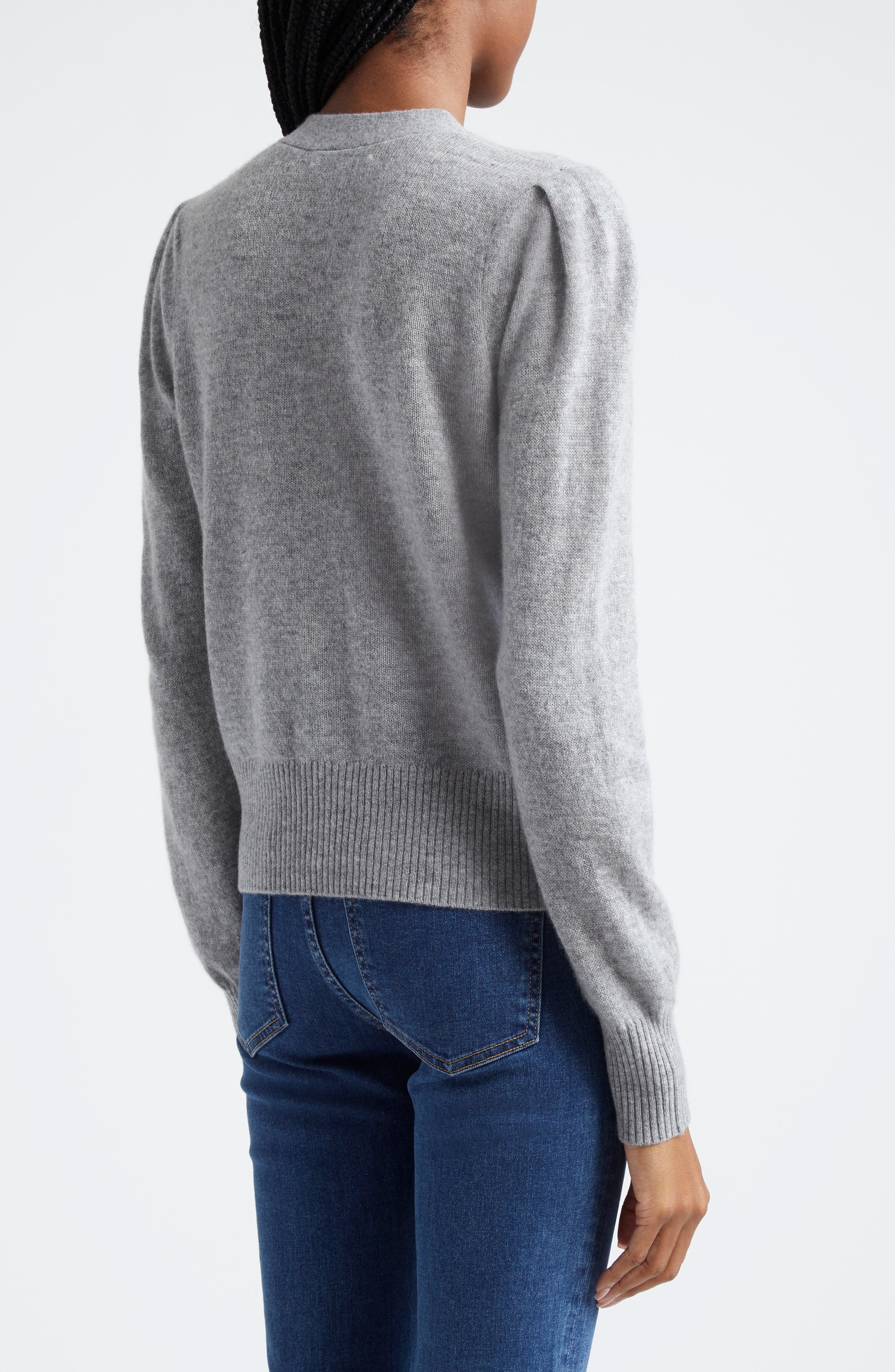Veronica Beard Solene Cashmere Cardigan in Heather Grey at Nordstrom - 2