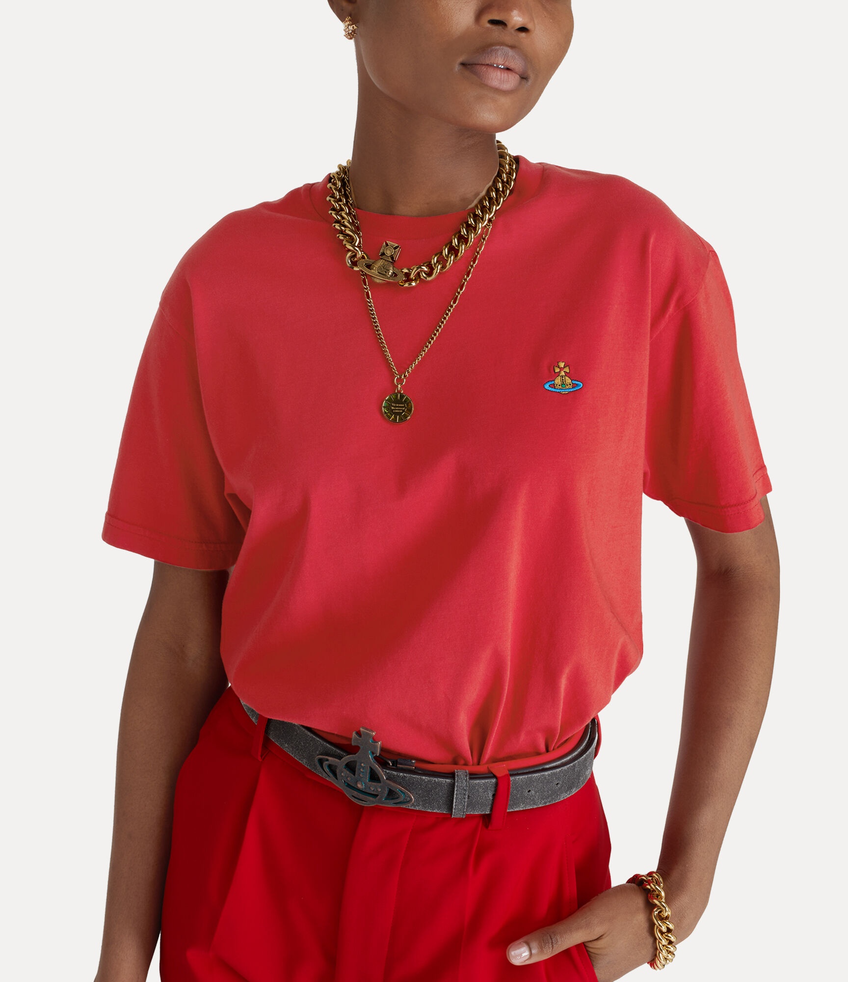 ★Vivienne Westwood★CLASSIC MULTICOLOR ORB T-SHIRT★ Vivienne Westwood CLASSIC T-SHIRT MULTICOLOR ORB | REVERSIBLE