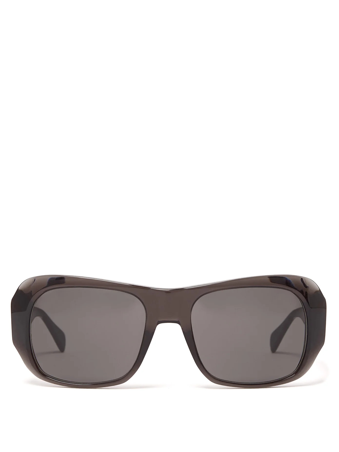 Round acetate sunglasses - 1