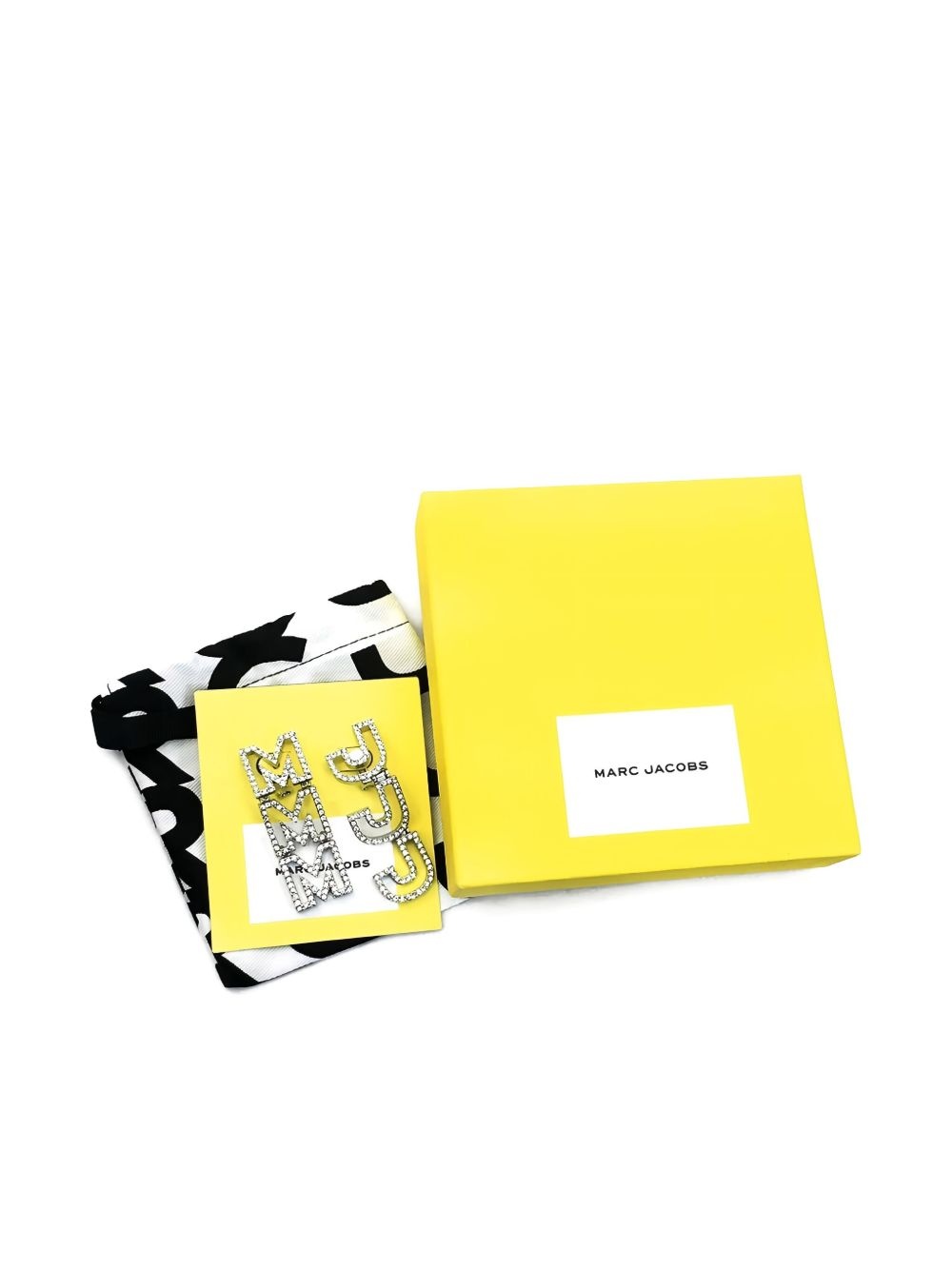 MJ crystal-embellished earrings - 4