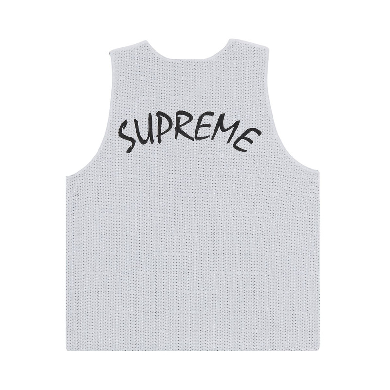 Supreme Supreme Mustang Reversible Basketball Jersey 'White' outlook