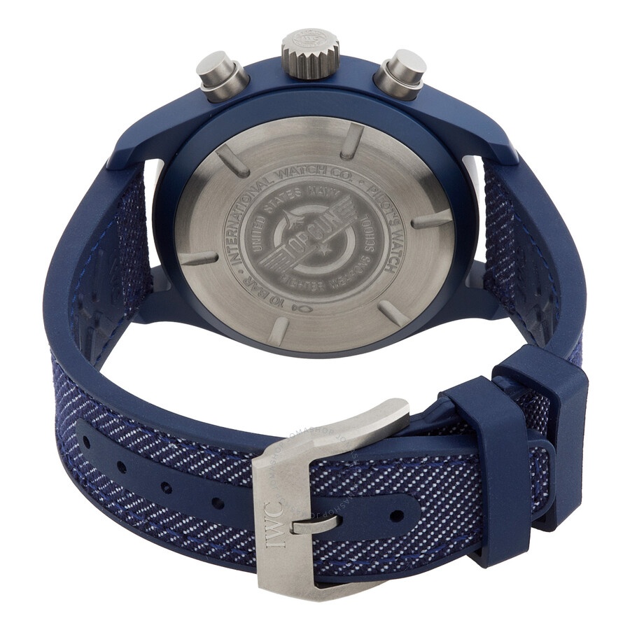 IWC Top Gun 41 Oceana Chronograph Automatic Blue Dial Men's Watch IW389404 - 3