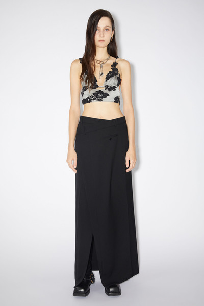 Acne Studios Tailored wrap skirt - Black outlook