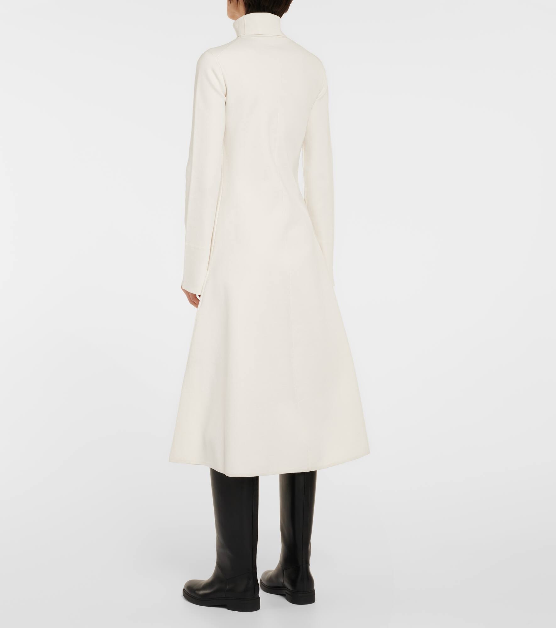 Silk-blend midi dress - 3