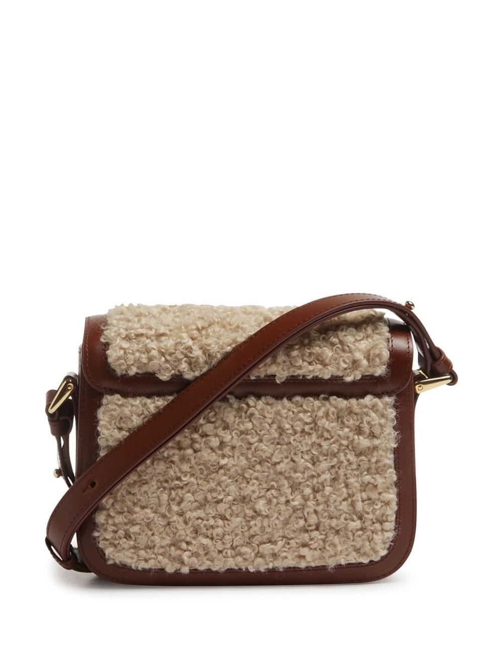 faux-fur detailing shoulder bag - 2