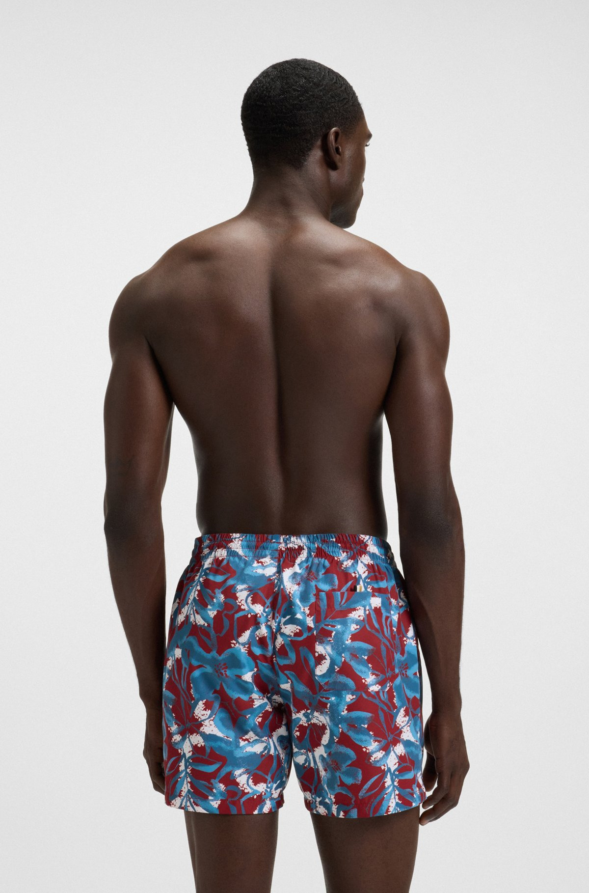 FULLY LINED SWIM SHORTS WITH SEASONAL PRINT - 4