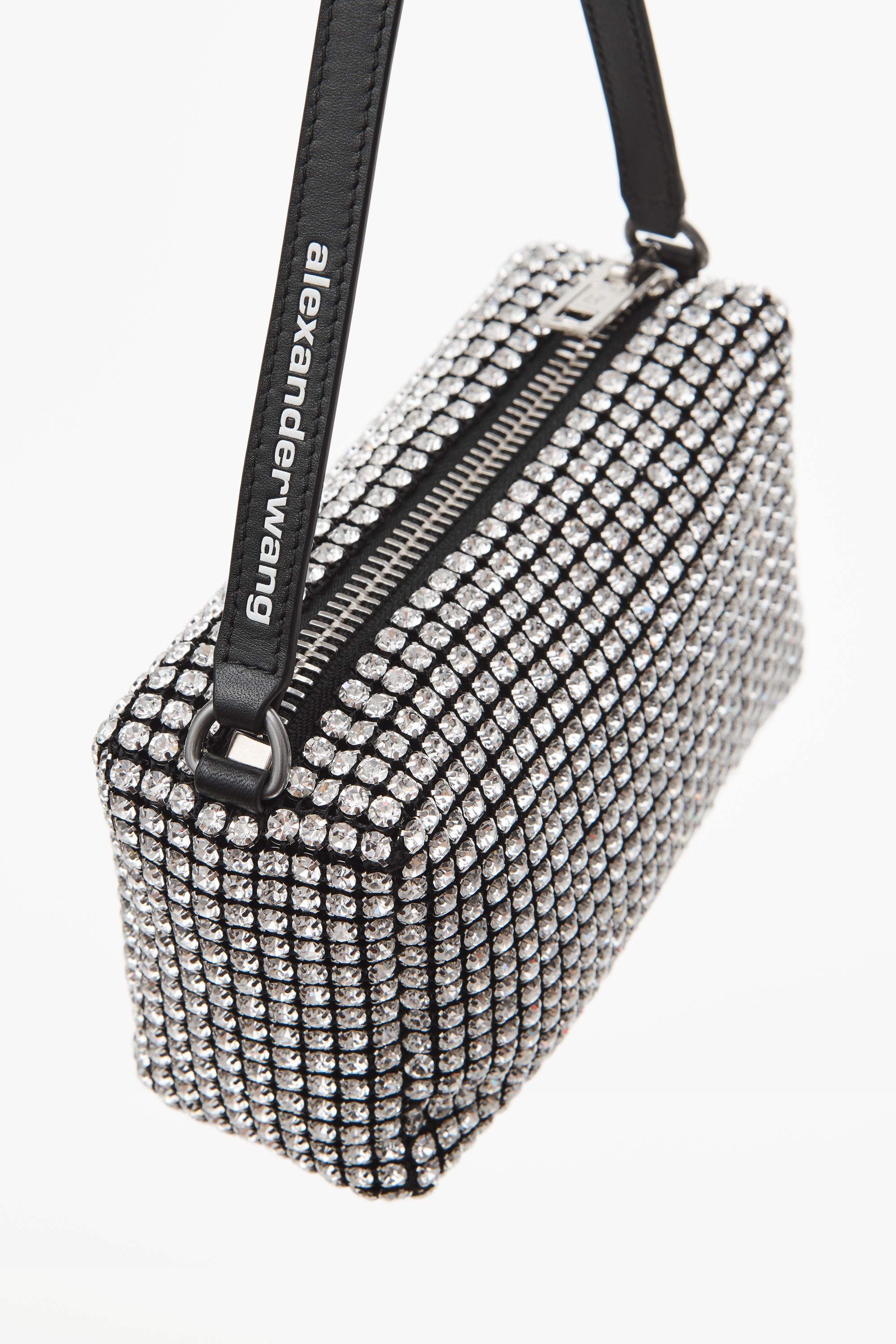 HEIRESS POUCH IN RHINESTONE MESH - 5