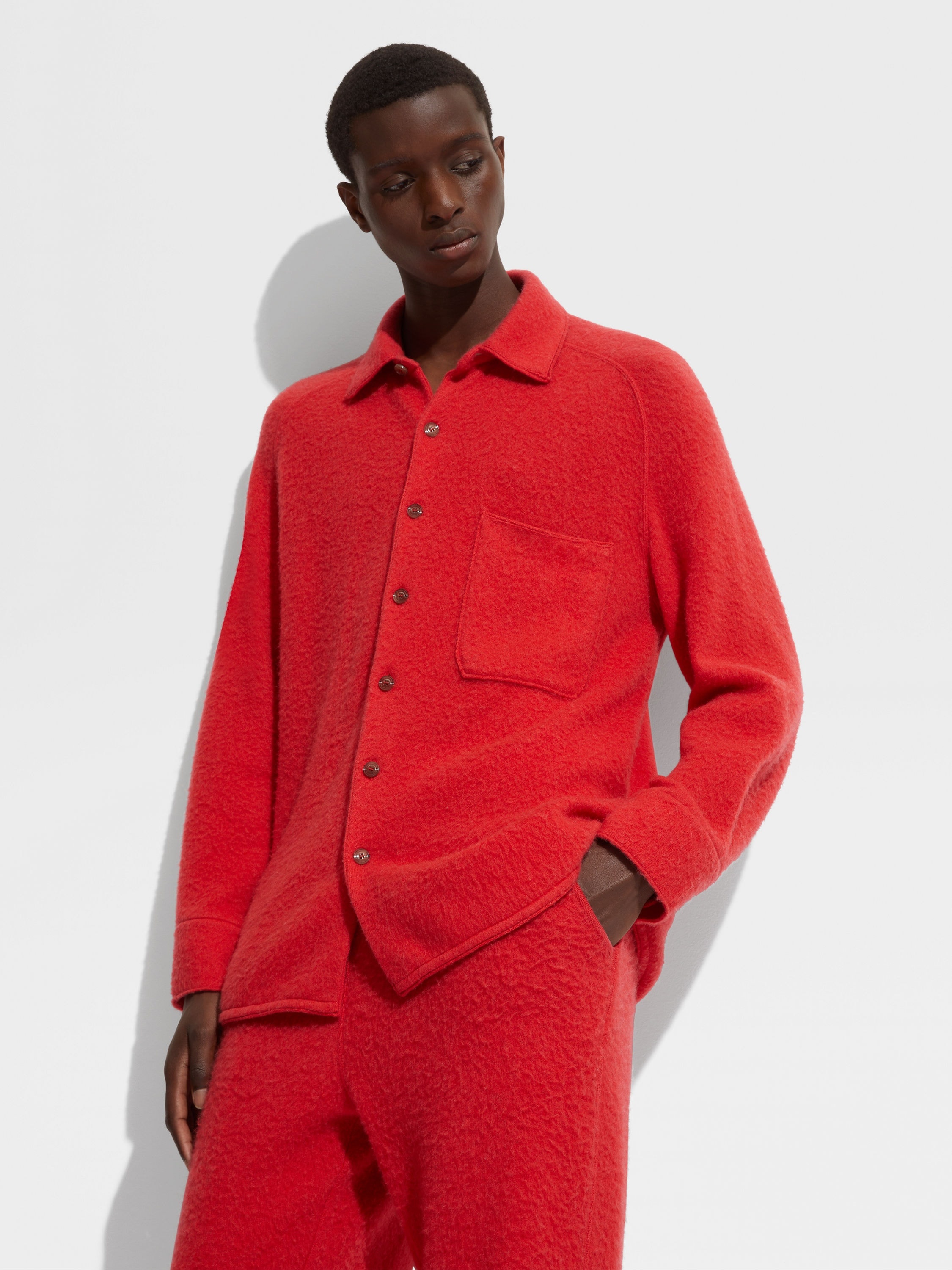 ZEGNA X THE ELDER STATESMAN OASI CASHMERE SHIRT - 6
