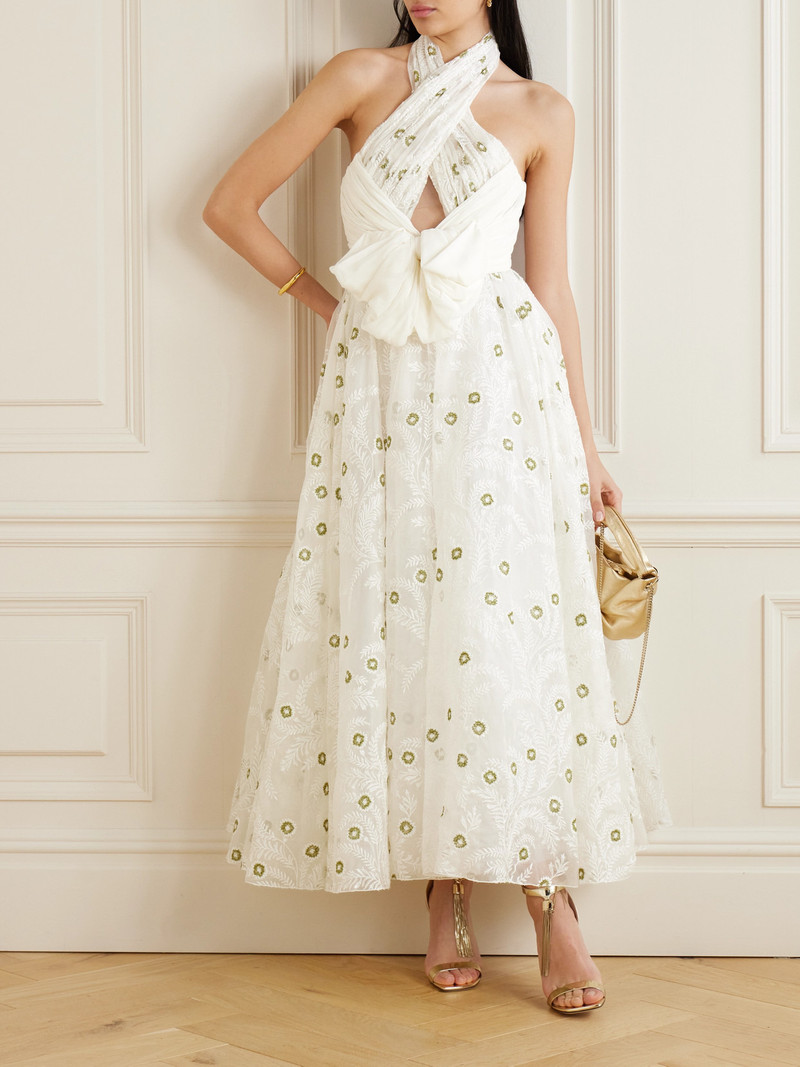 GIAMBATTISTA VALLI Cutout Chiffon-trimmed Embroidered Silk-organza Gown outlook